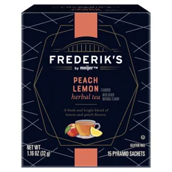 FREDERIKS BY MEIJER Frederik's by Meijer Peach Lemon Herbal Tea - 15 ct