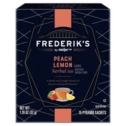 FREDERIKS BY MEIJER Frederik's by Meijer Peach Lemon Herbal Tea - 15 ct