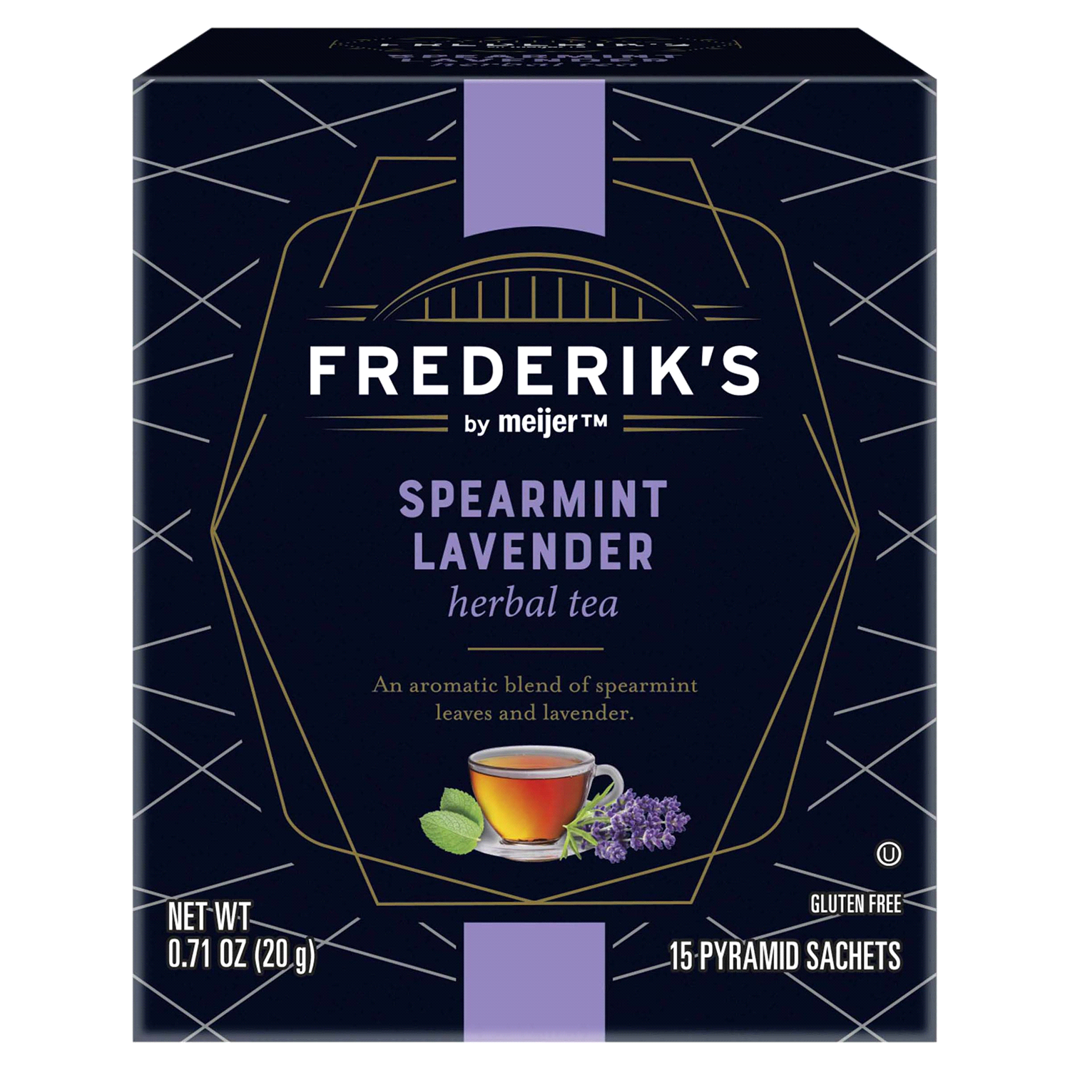 slide 1 of 5, FREDERIKS BY MEIJER Frederik's by Meijer Spearmint Lavender Tea - 15 ct, 15 ct