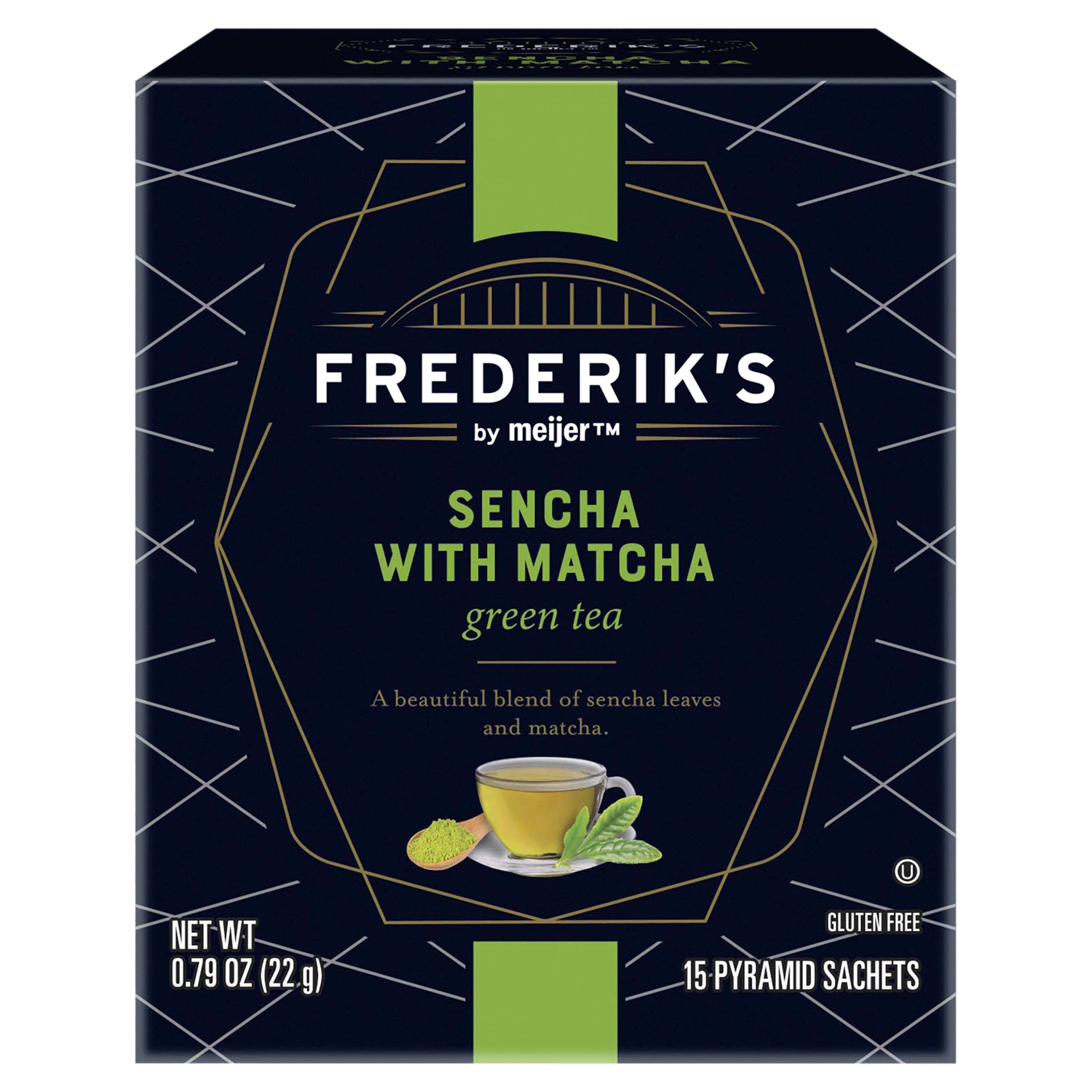 slide 1 of 5, FREDERIKS BY MEIJER Frederik's by Meijer Sencha with Matcha Green Tea - 15 ct, 15 ct