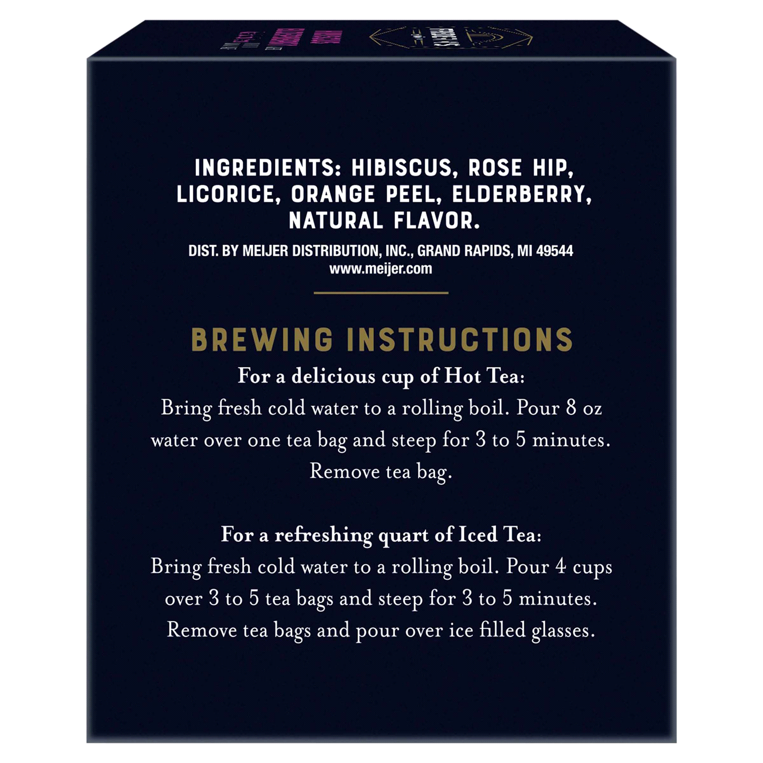 slide 3 of 5, FREDERIKS BY MEIJER Frederik's by Meijer Hibiscus Elderberry Herbal Tea - 15 ct, 15 ct