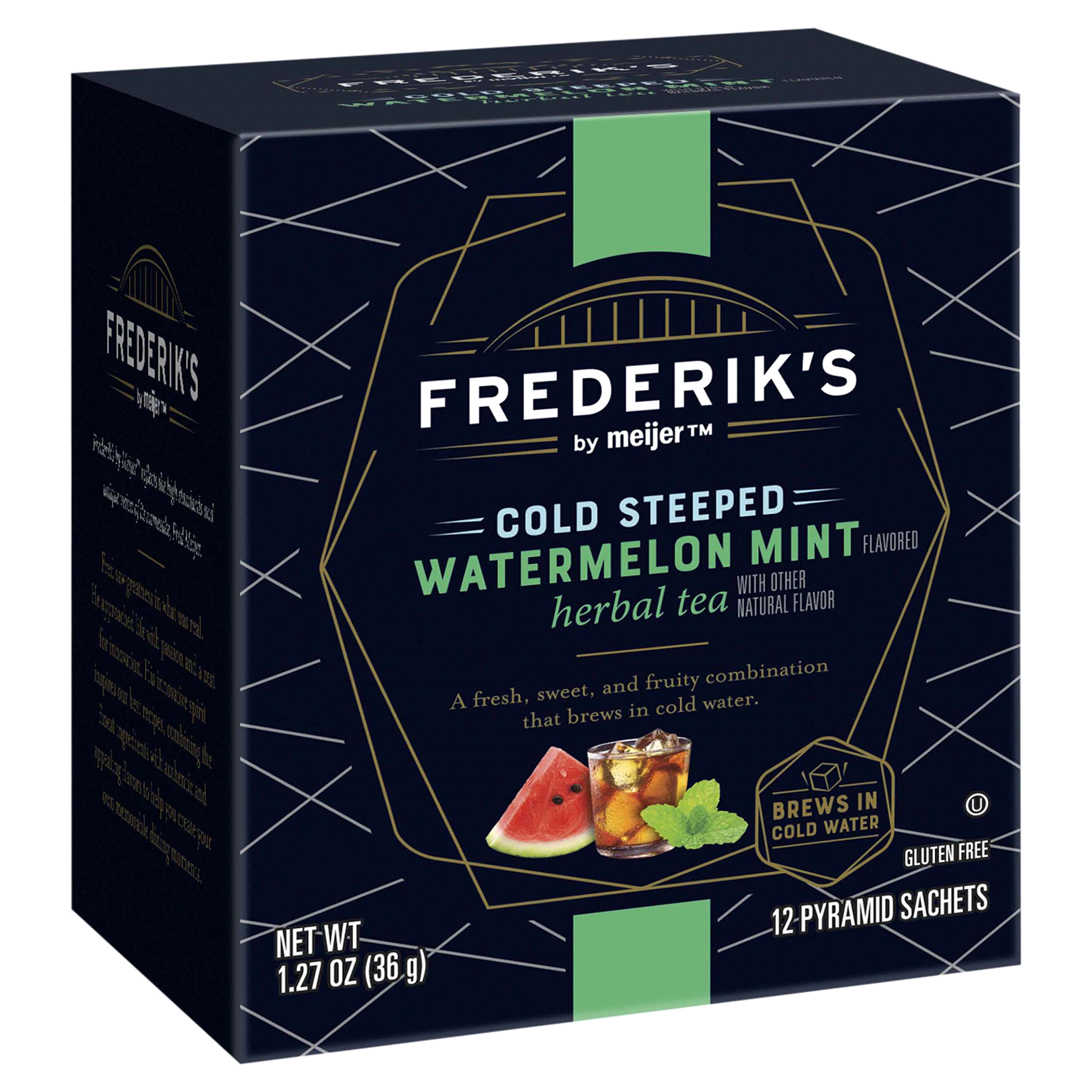 slide 4 of 5, FREDERIKS BY MEIJER Frederik's by Meijer Cold Steeped Watermelon Mint Herbal Tea - 12 ct, 12 ct