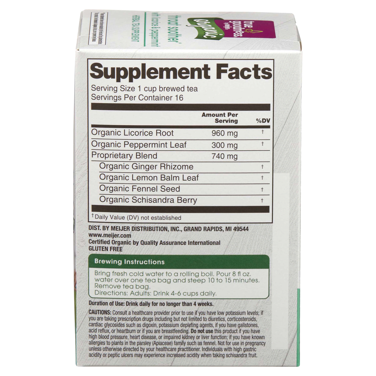 slide 3 of 5, True Goodness Tea Throat Aid - 16 ct, 16 ct