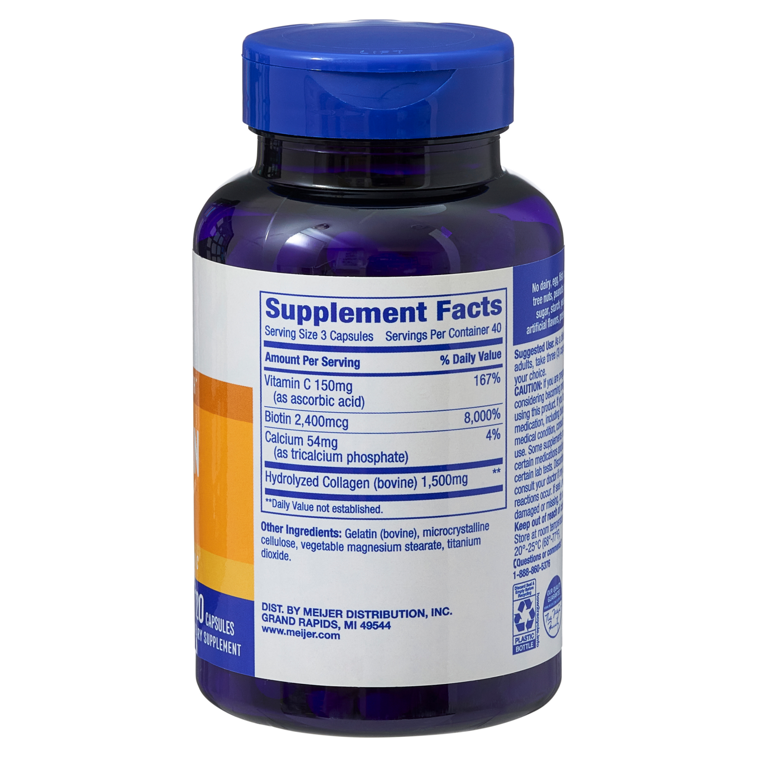 slide 2 of 2, Meijer Wellness Meijer Collagen Caps, 120 ct