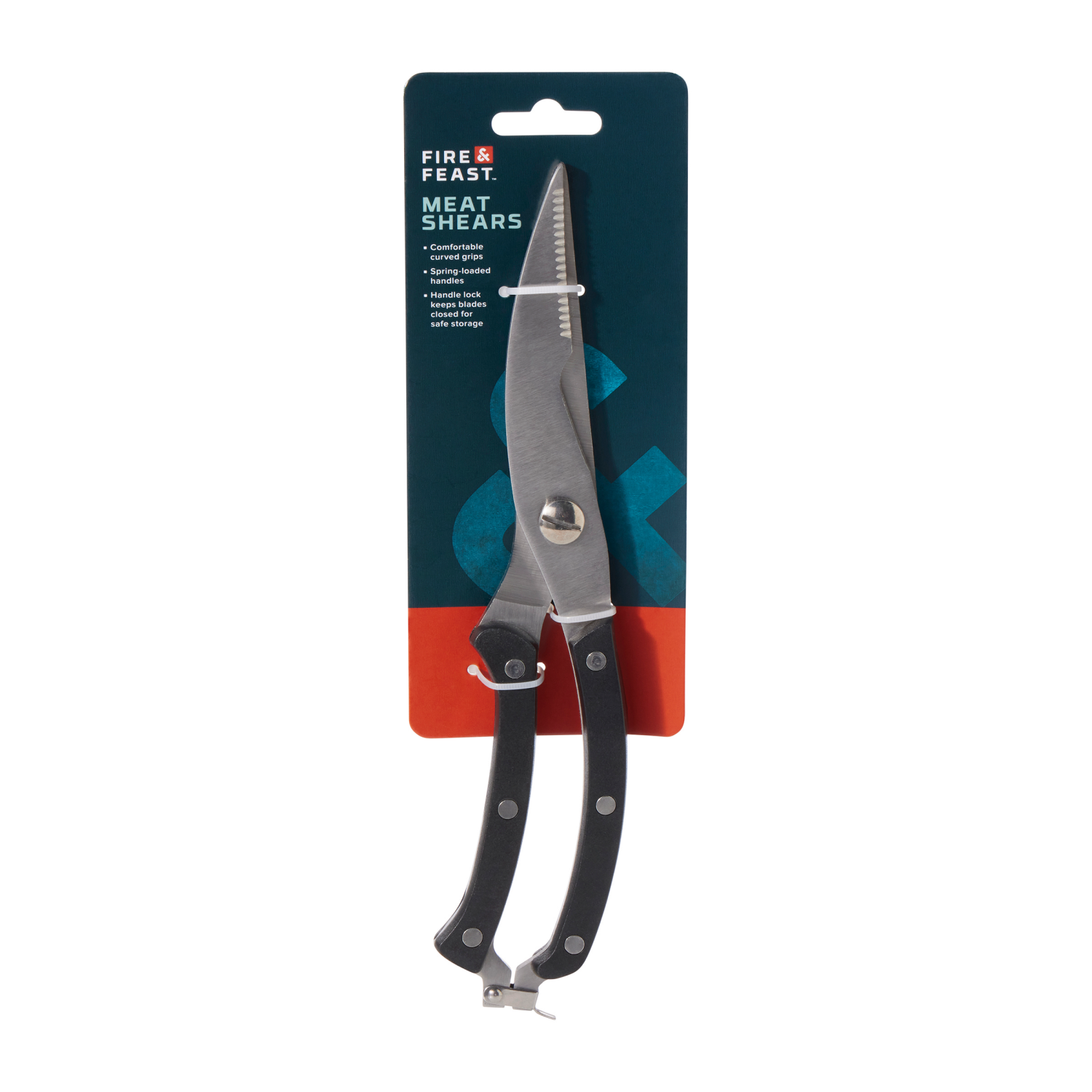 slide 1 of 3, FIRE & FEAST Fire& Feast Shears, Black Grips, 10.2 in