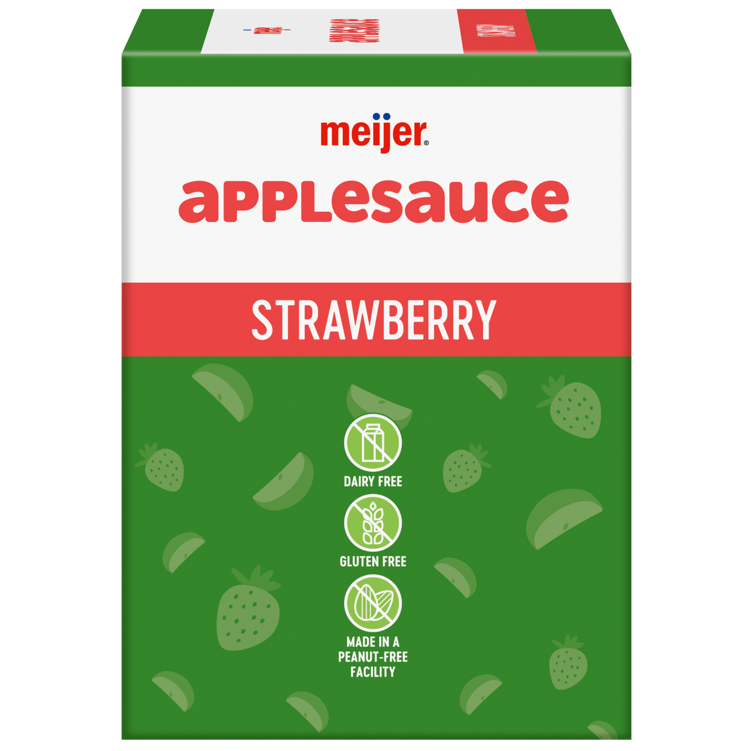 slide 2 of 5, Meijer Apple Strawberry Pouches 12 Ct/3.2 Oz, 12 ct, 3.2 oz