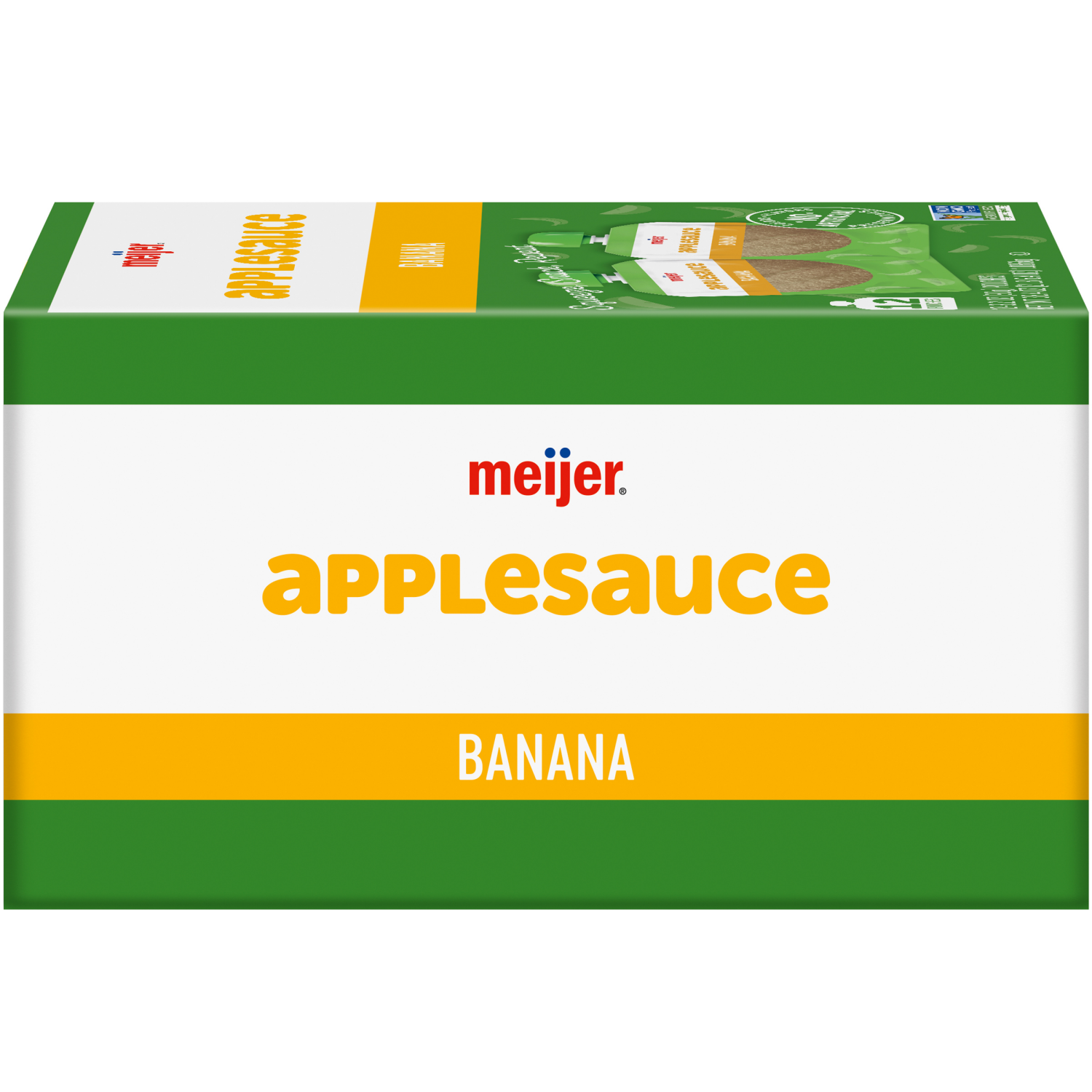 slide 5 of 5, MEIJER APPLE BANANA POUCHES 12 CT/3.2 OZ, 12 ct, 3.2 oz