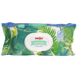 Meijer Baby Wipes, Fresh Scent, Soft Pack, 72 Ct