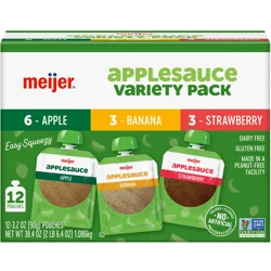 Applesauce Variety Pk, Apple/banana/strawberry, 12 Ct, 3.2 Oz