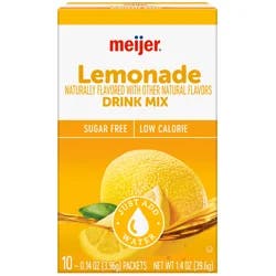 Meijer Lemonade Drink Mix, 10 Pouches