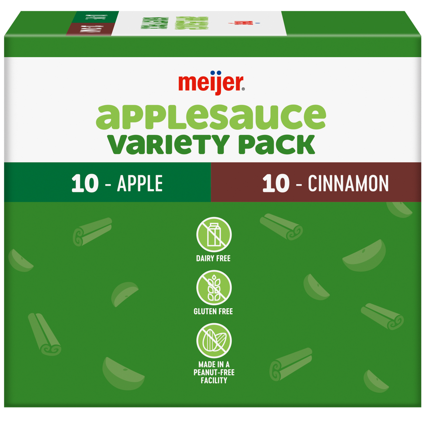 slide 2 of 5, MEIJER VARIETY APPLE/CINNAMON POUCHES 20 CT/3.2 OZ, 20 ct; 3.2 oz