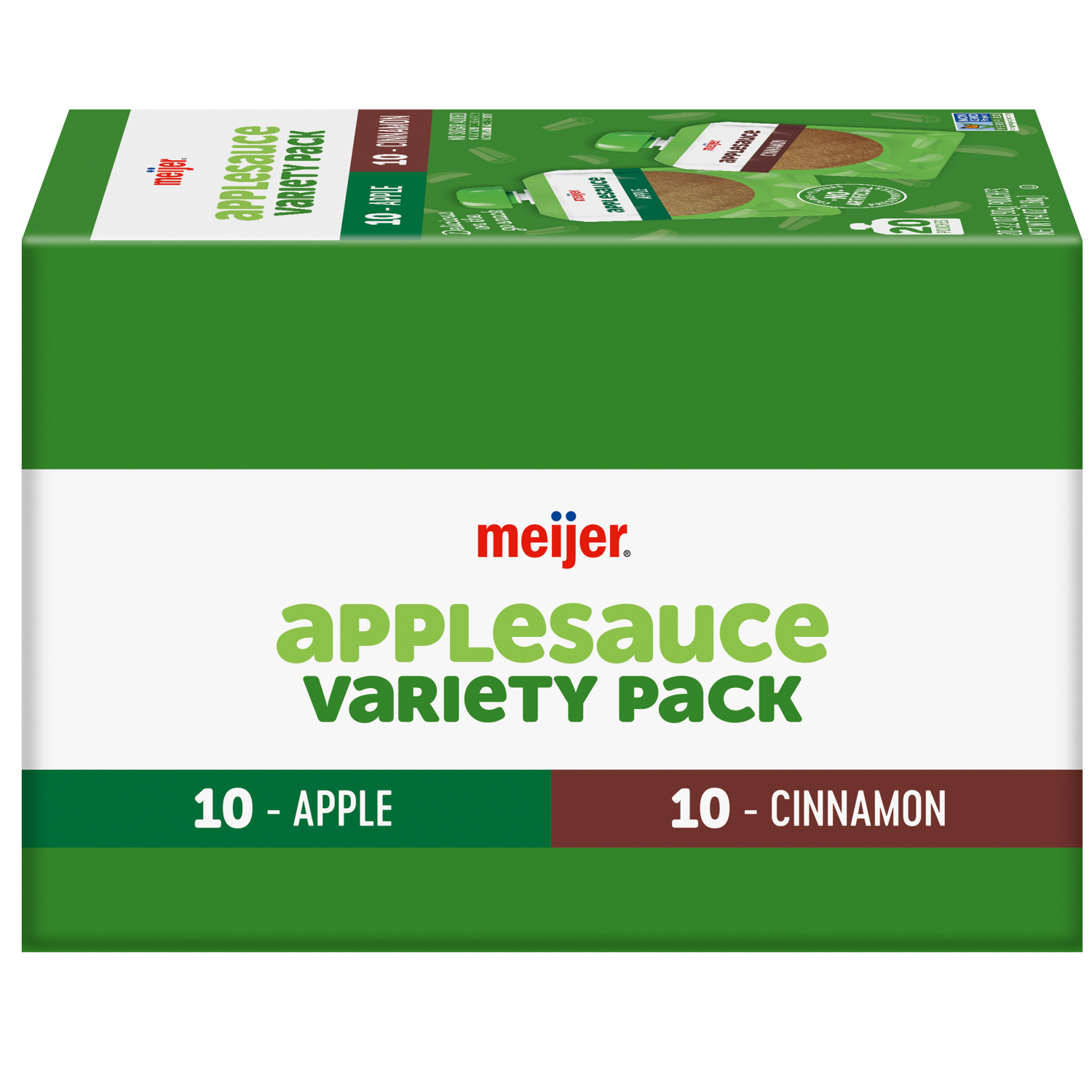 slide 5 of 5, MEIJER VARIETY APPLE/CINNAMON POUCHES 20 CT/3.2 OZ, 20 ct; 3.2 oz