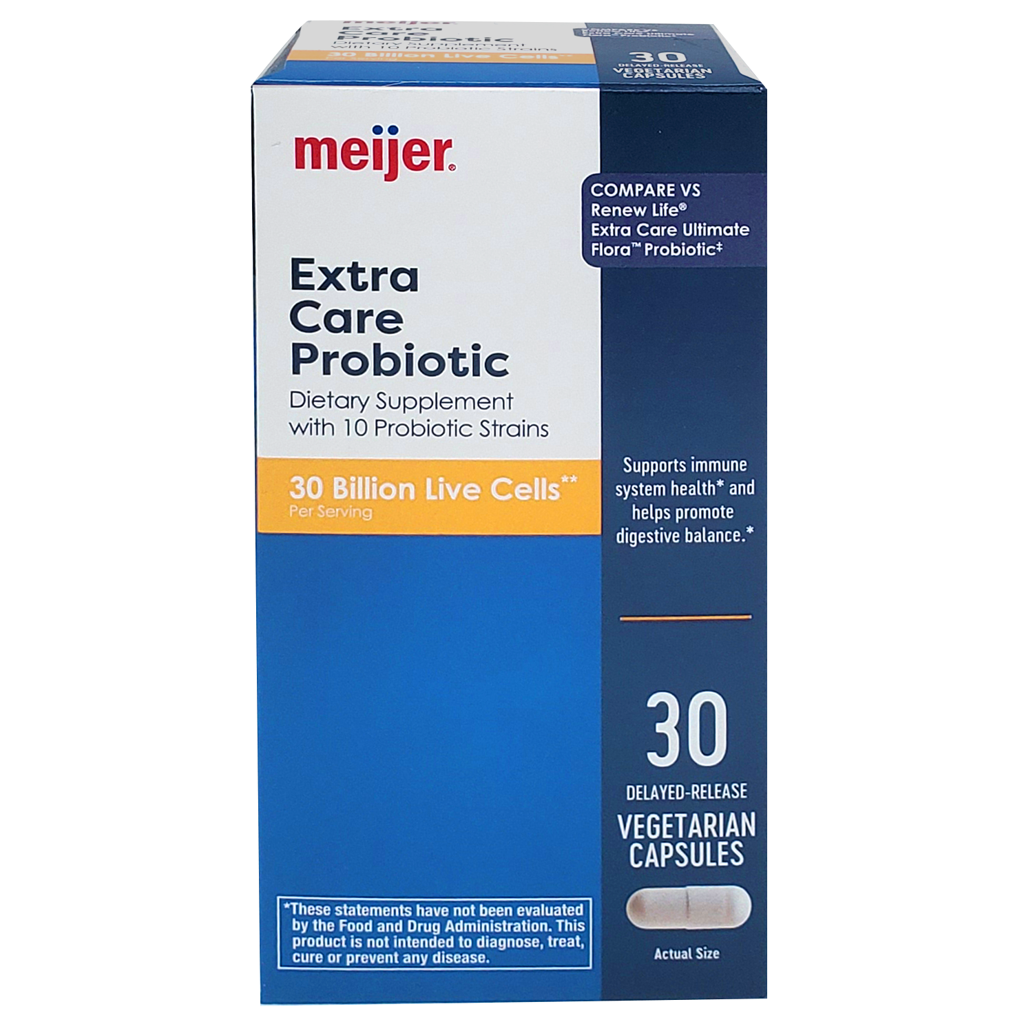 slide 1 of 5, Meijer Extra Care Probiotic Capsules, 30 ct