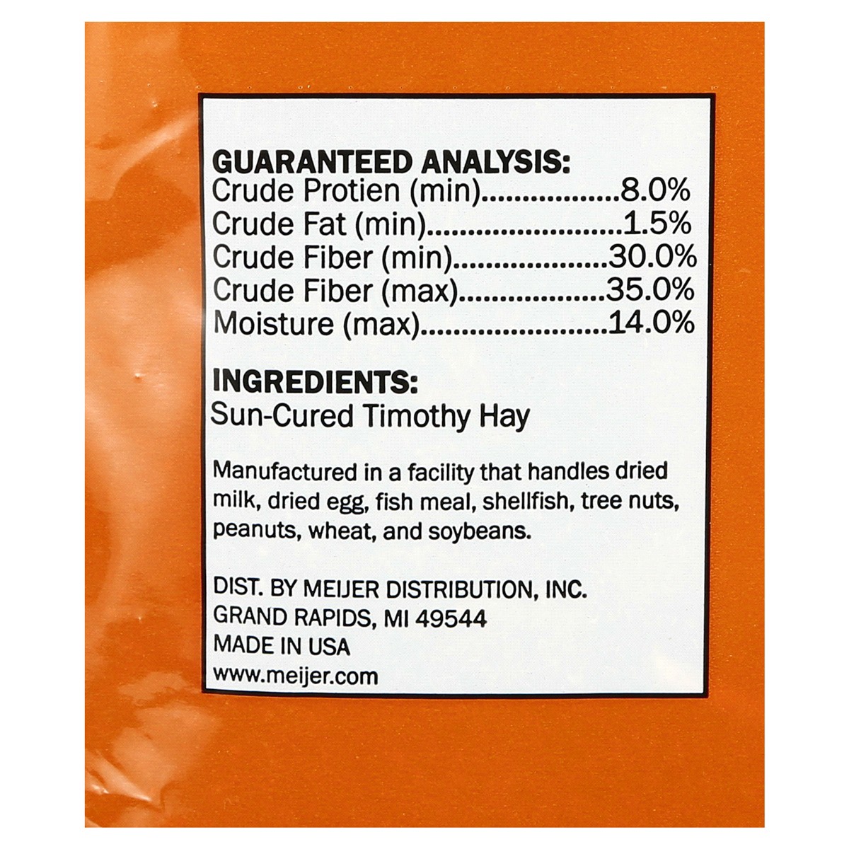 slide 2 of 2, Meijer Western Cut Timothy Hay, 28 oz