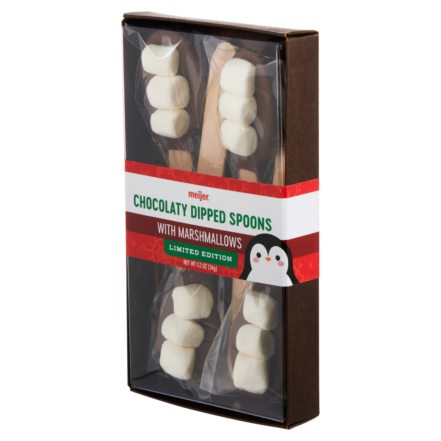 slide 6 of 6, Meijer Dipped Spoon w/Marshmallows, 4 ct