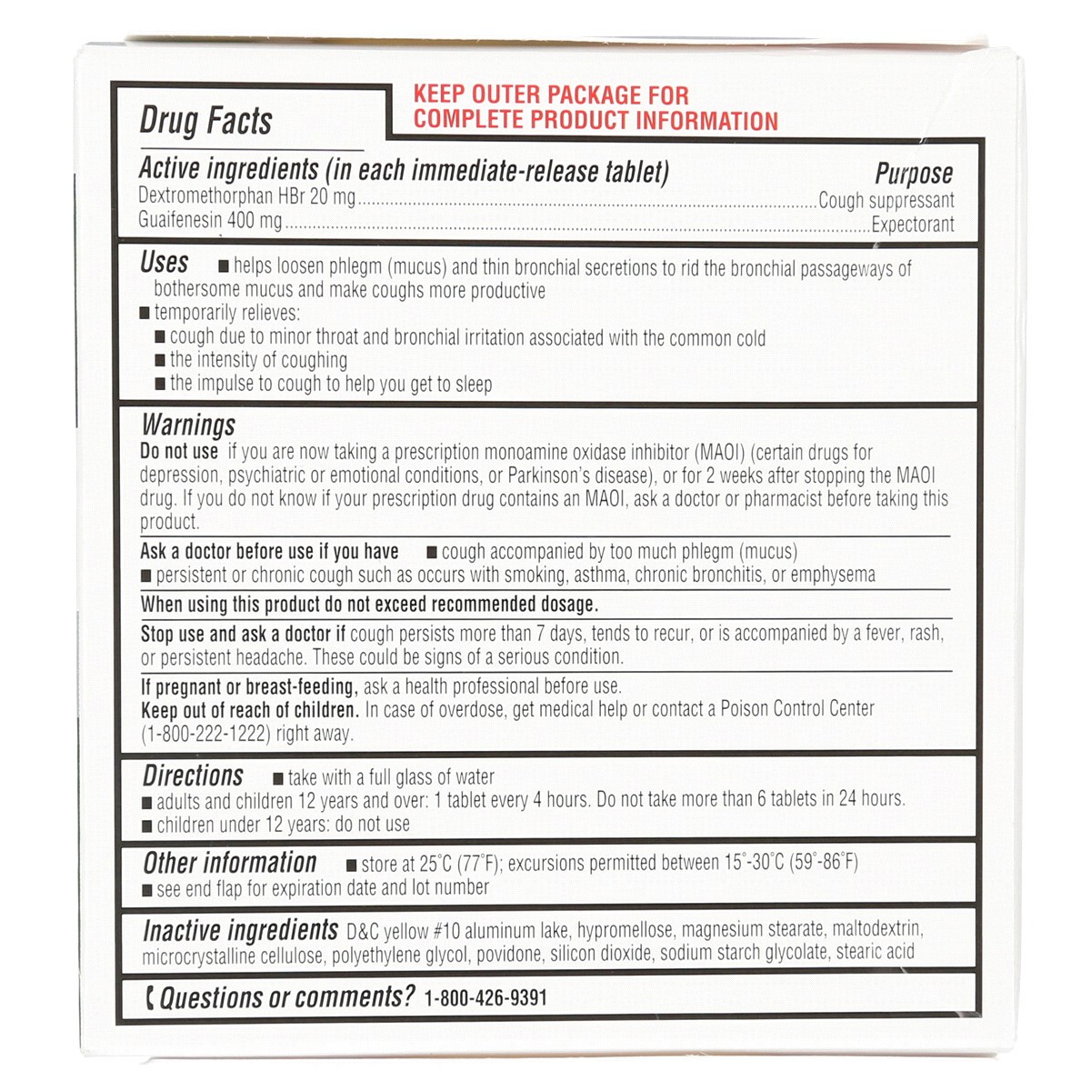 slide 2 of 3, Meijer Mucus Relief DM Tablets, 60 ct