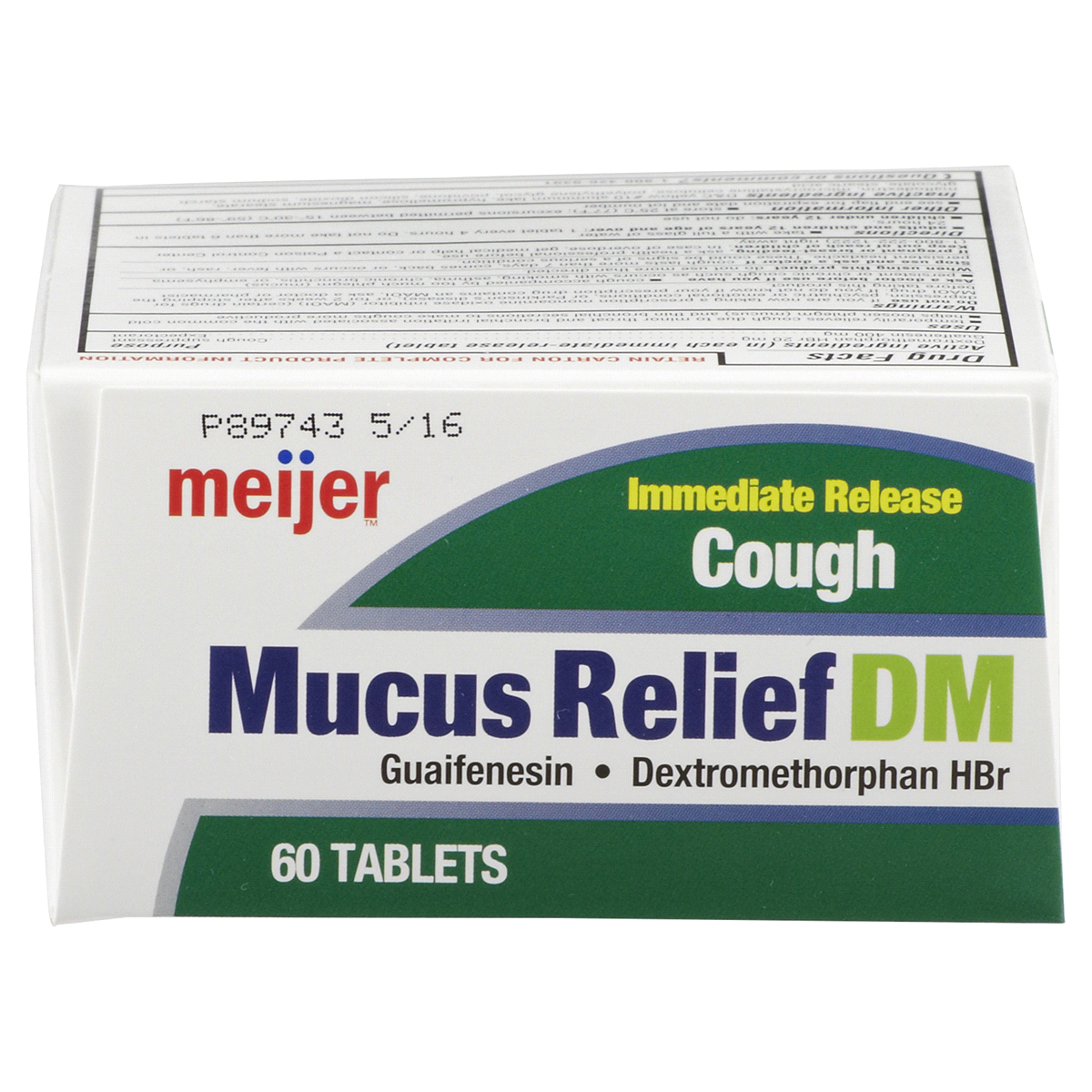 slide 3 of 6, Meijer Mucus Relief DM Tablets, 60 ct