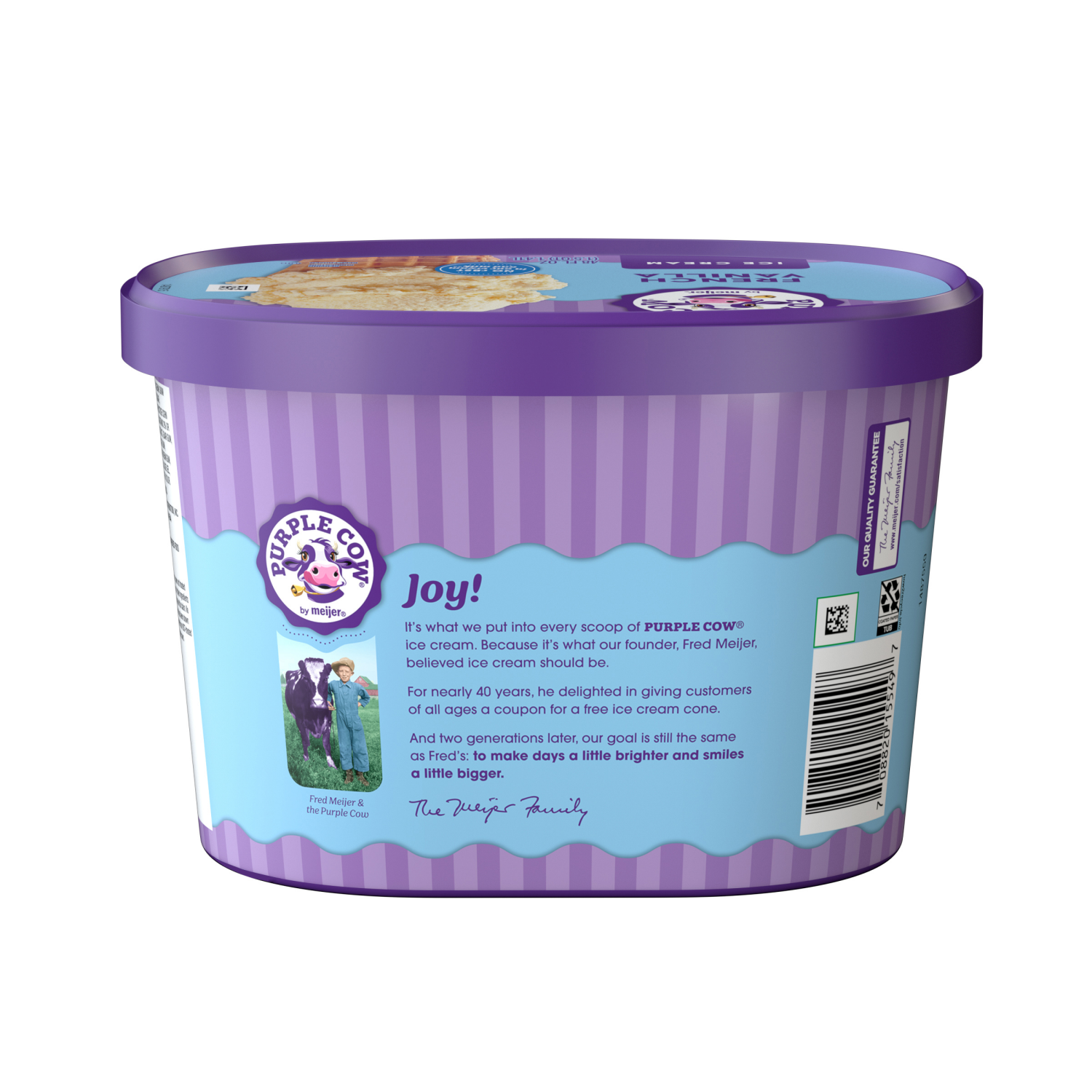 slide 2 of 5, Purple Cow French Vanilla Ice Cream - 1.5 qt, 1.5 qt