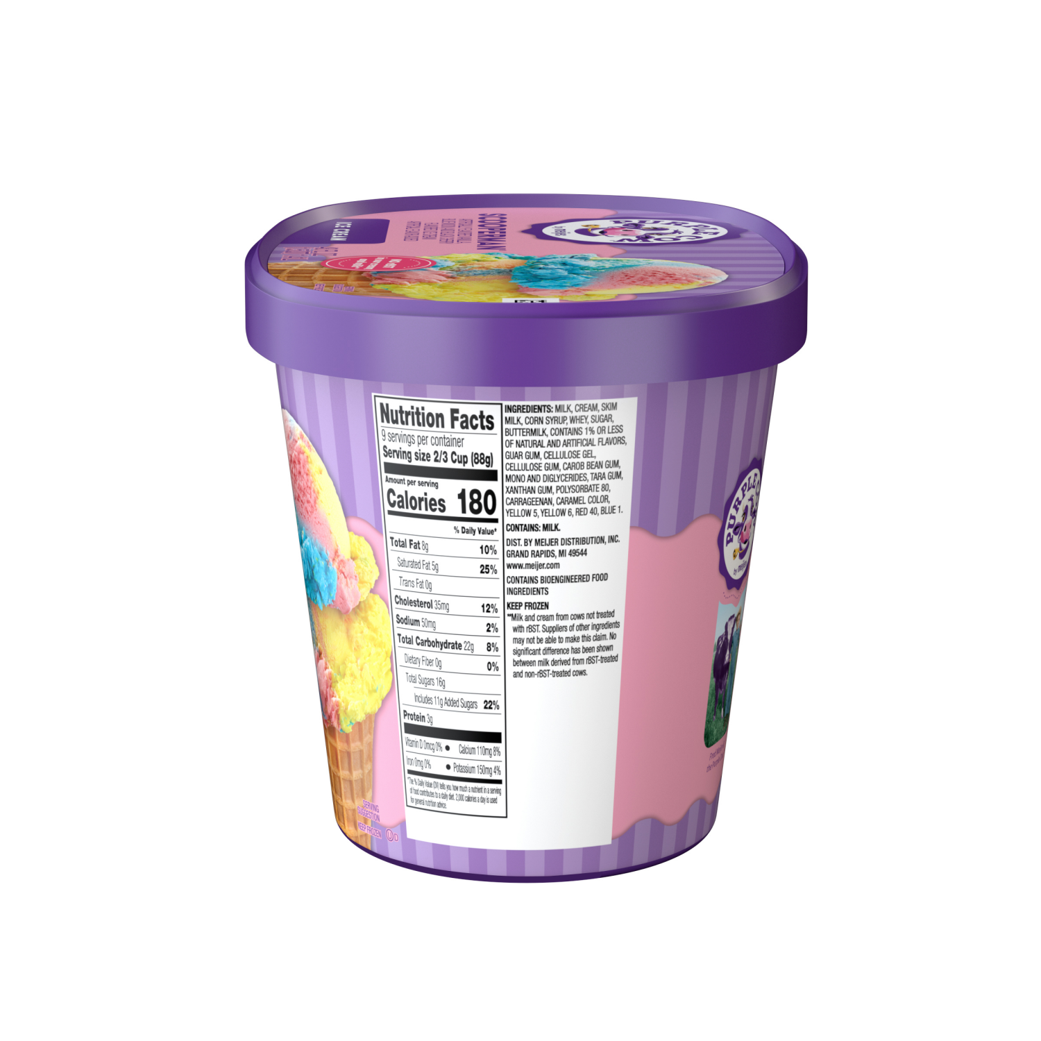 slide 4 of 5, Purple Cow Scooperman Ice Cream, 1.5 qt