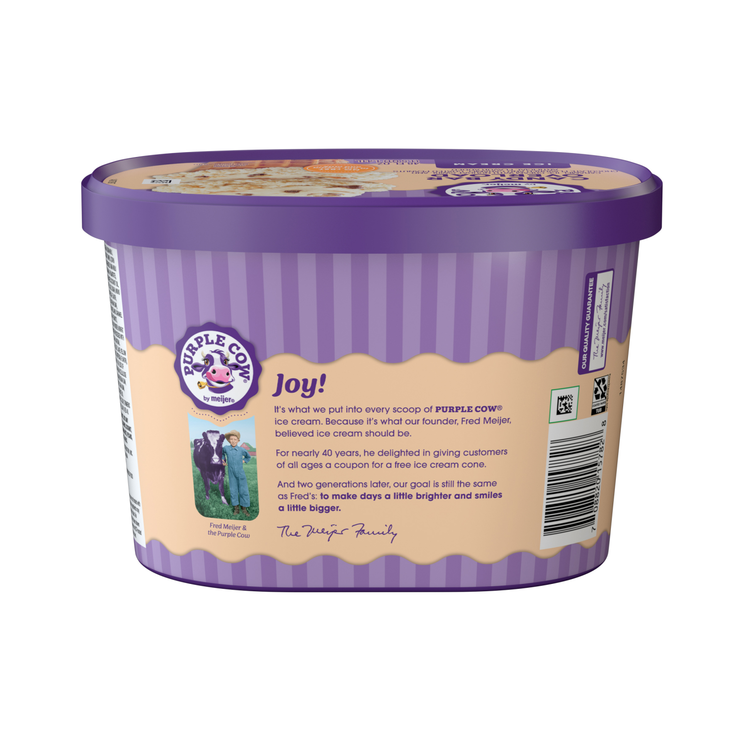 slide 2 of 5, Purple Cow Candy Bar Overload Ice Cream, 1.5 qt, 1.5 qt