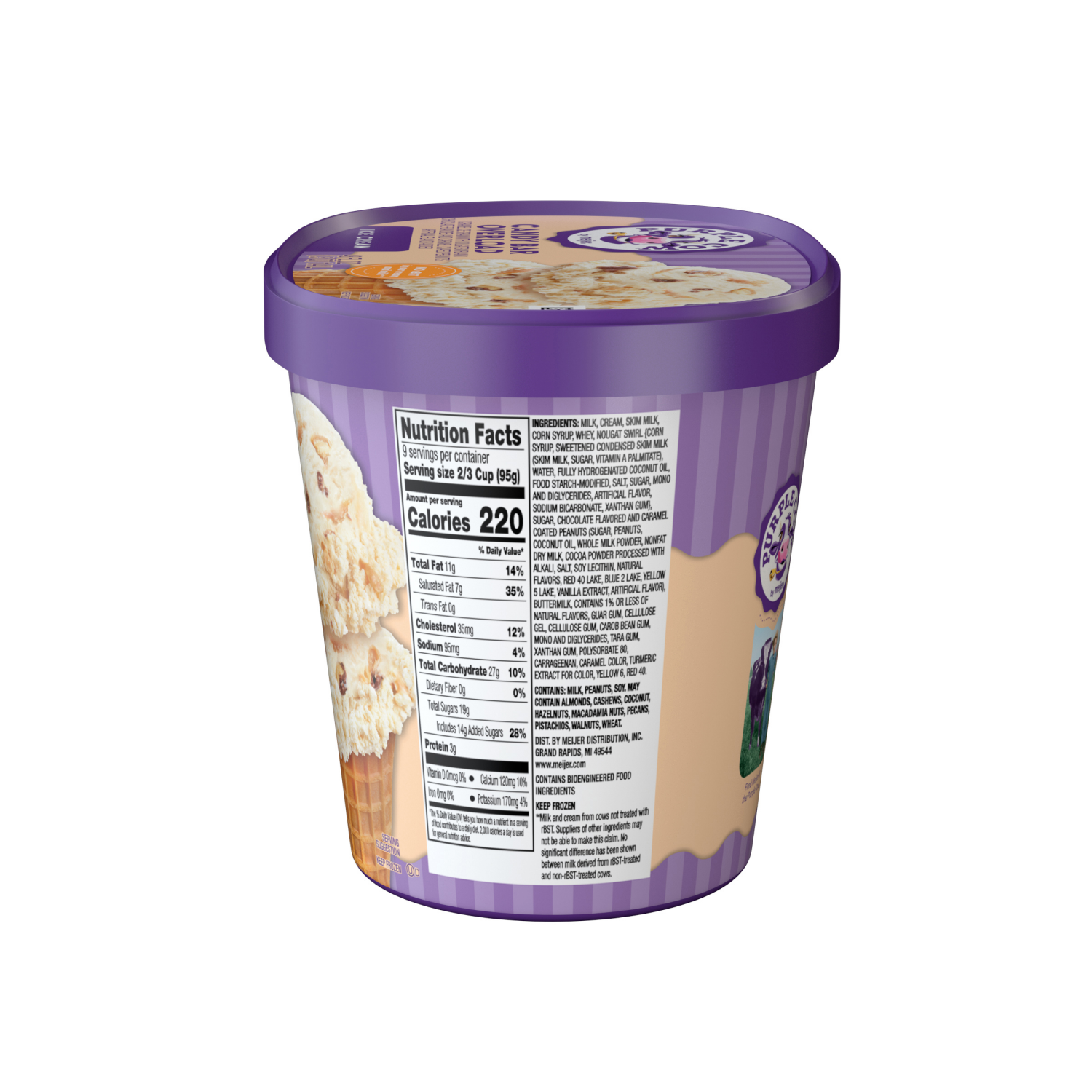 slide 3 of 5, Purple Cow Candy Bar Overload Ice Cream, 1.5 qt, 1.5 qt