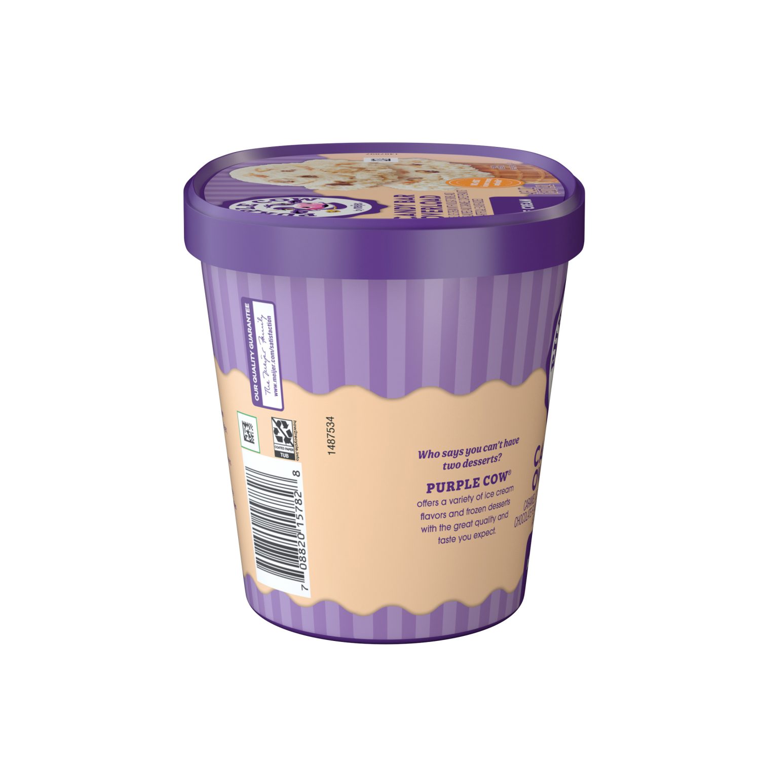 slide 4 of 5, Purple Cow Candy Bar Overload Ice Cream, 1.5 qt, 1.5 qt