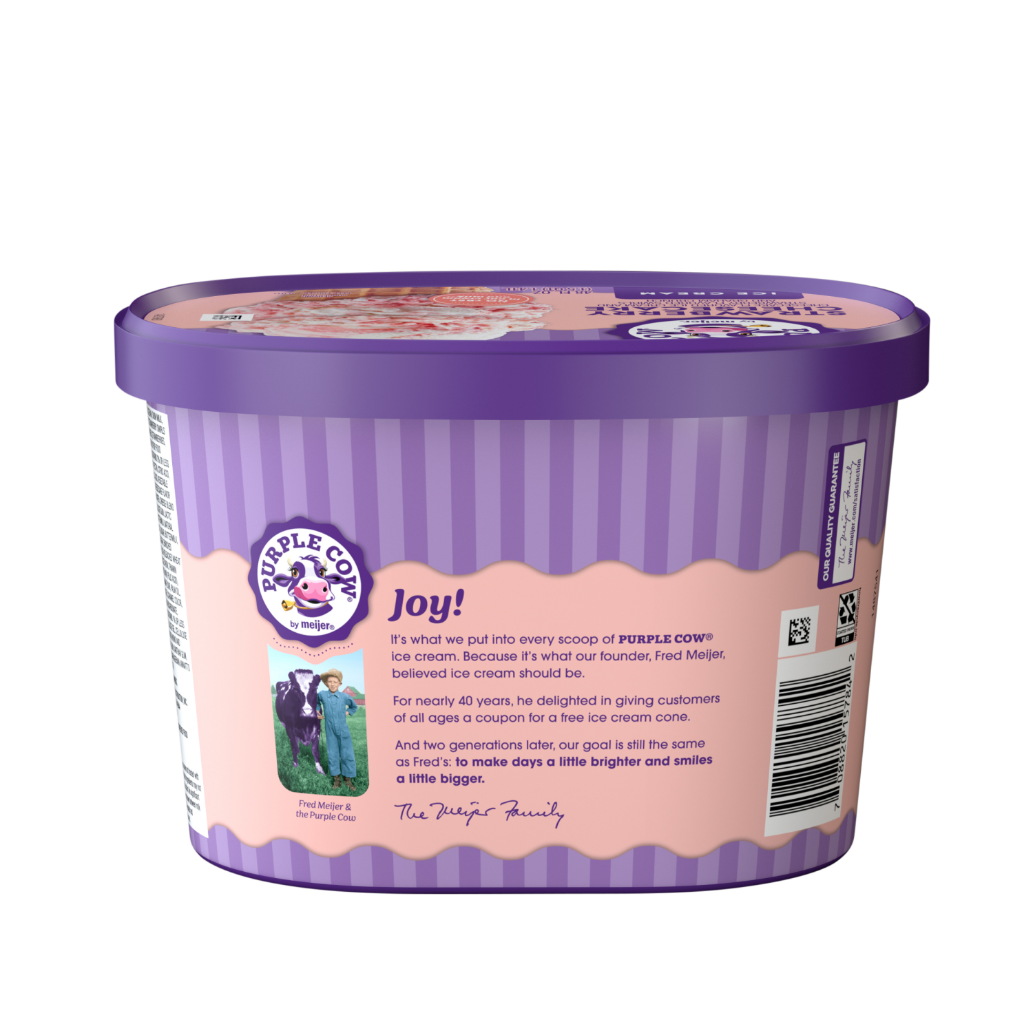 slide 2 of 5, Purple Cow Strawberry Cheesecake Ice Cream, 1.5 qt