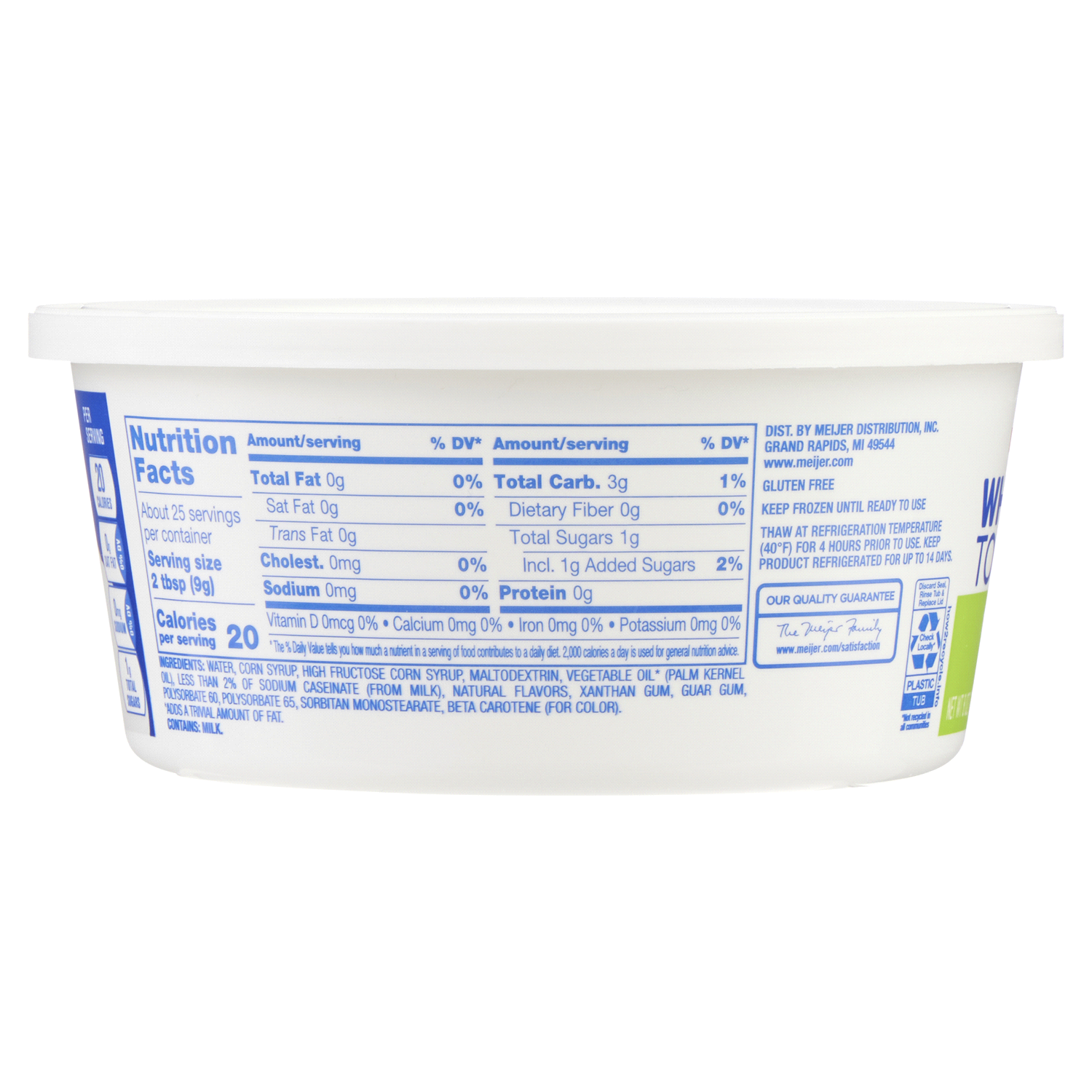 slide 2 of 4, Meijer Whipped Topping Fat Free, 8 oz