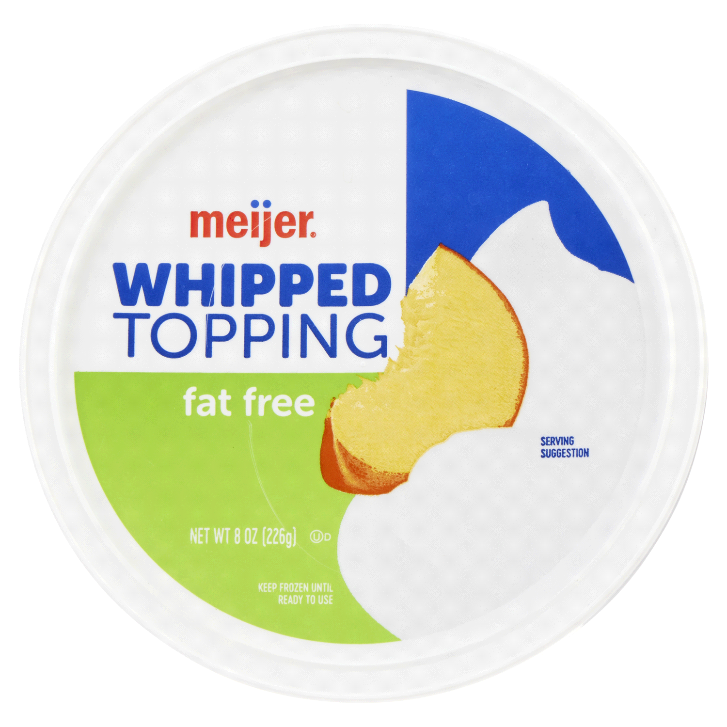 slide 4 of 4, Meijer Whipped Topping Fat Free, 8 oz