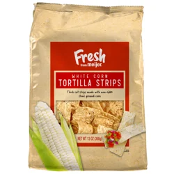 Fresh From Meijer Thick Cut White Corn Tortilla Strips, 13 Oz.