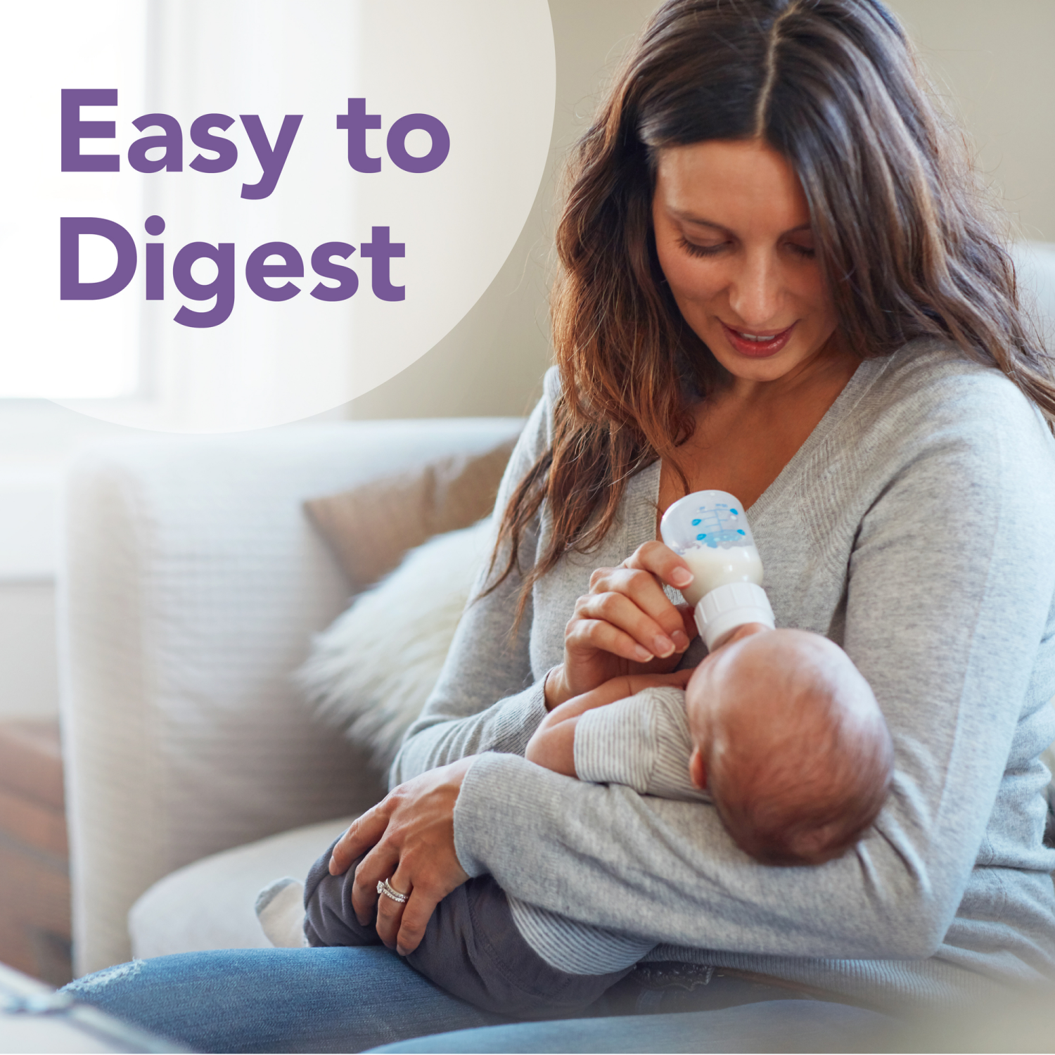 slide 4 of 8, Meijer Gentle Infant Formula Milk-Based Powder with Iron; for Fussiness, Gas and Crying; DHA to Support Brain Development; Easy to Digest, 12.5OZ, 12.5 oz