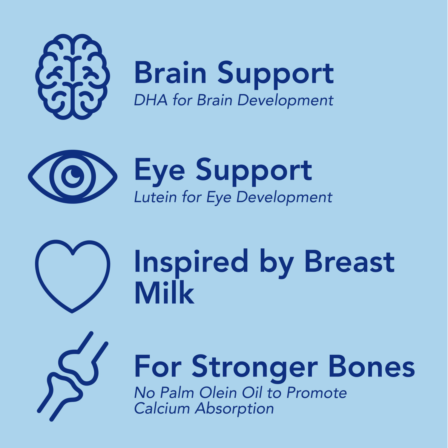 slide 6 of 8, Meijer Advantage Infant Formula Milk-Based Powder with Iron; Complete Nutrition for Growth and Development; DHA, Lutein and Vitamin E; No Artificial Growth Hormones, 12.4OZ, 12.4 oz
