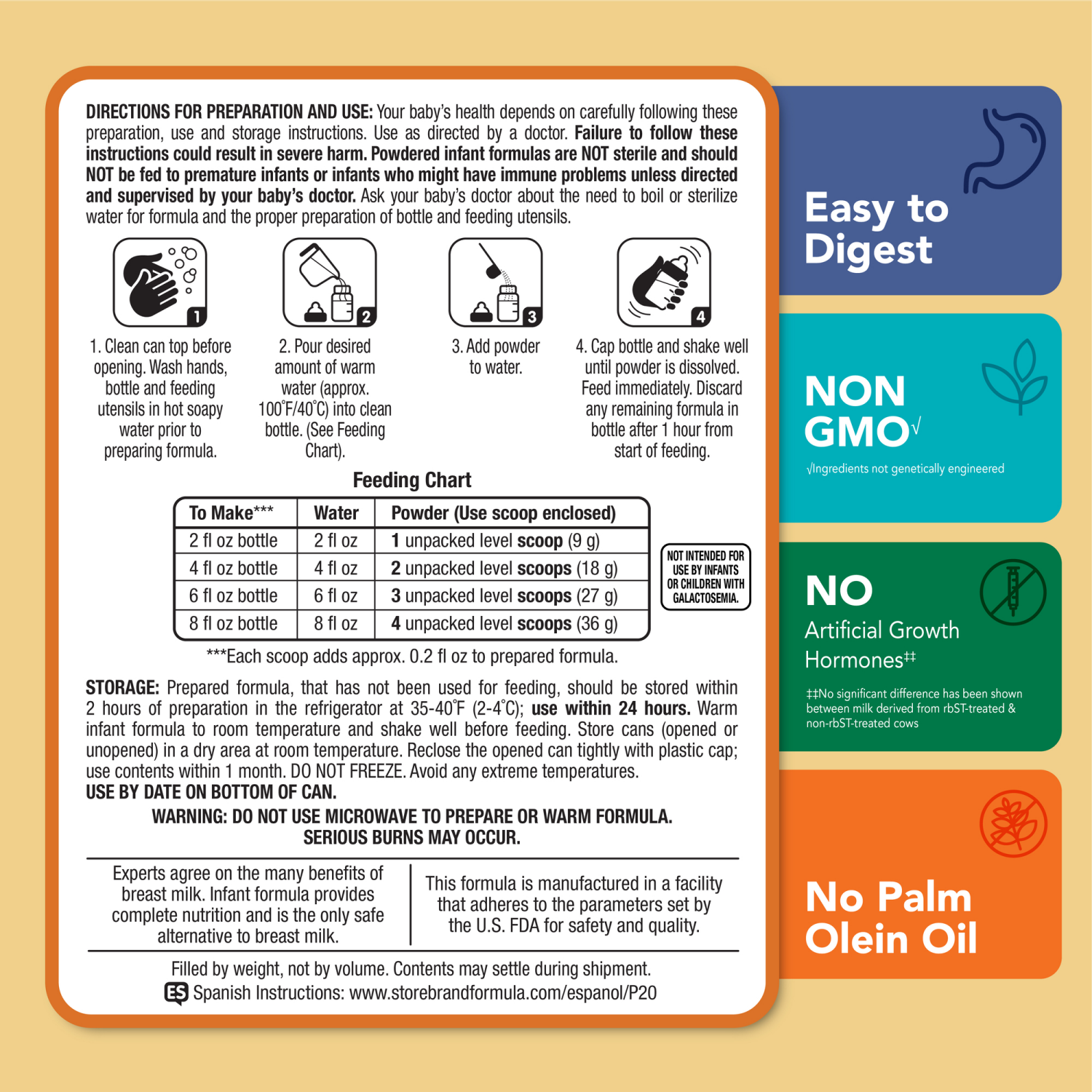 slide 3 of 8, Meijer Sensitivity Infant Formula Milk-Based Powder with Iron; for Fussiness and Gas When Sensitive to Lactose; DHA, Vitamin E and Lutein; No Artificial Growth Hormones, 32.9OZ, 32.9 oz