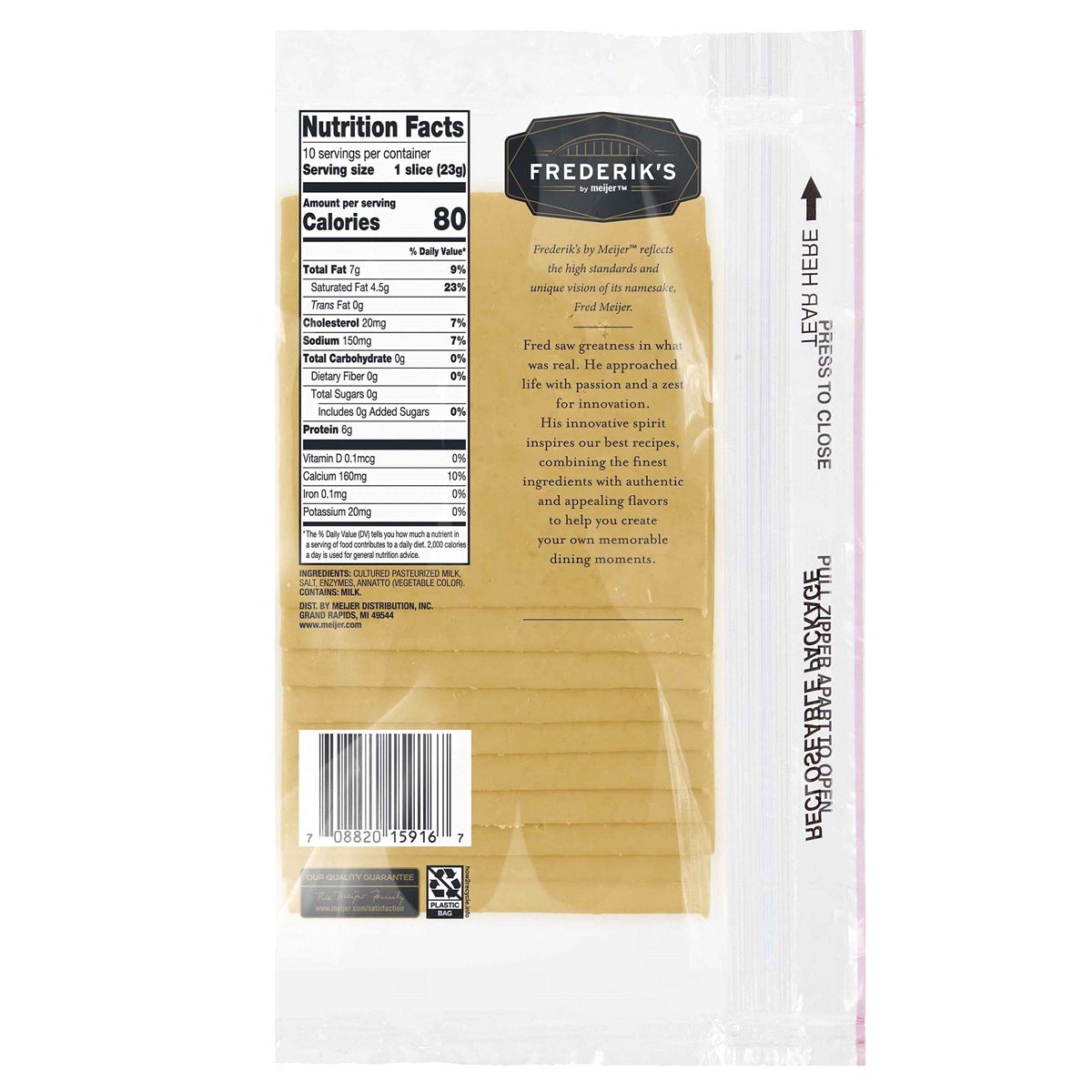 slide 2 of 2, FREDERIKS BY MEIJER Frederik's by Meijer Hickory Smoked Gouda Cheese, 8 oz., 8 oz