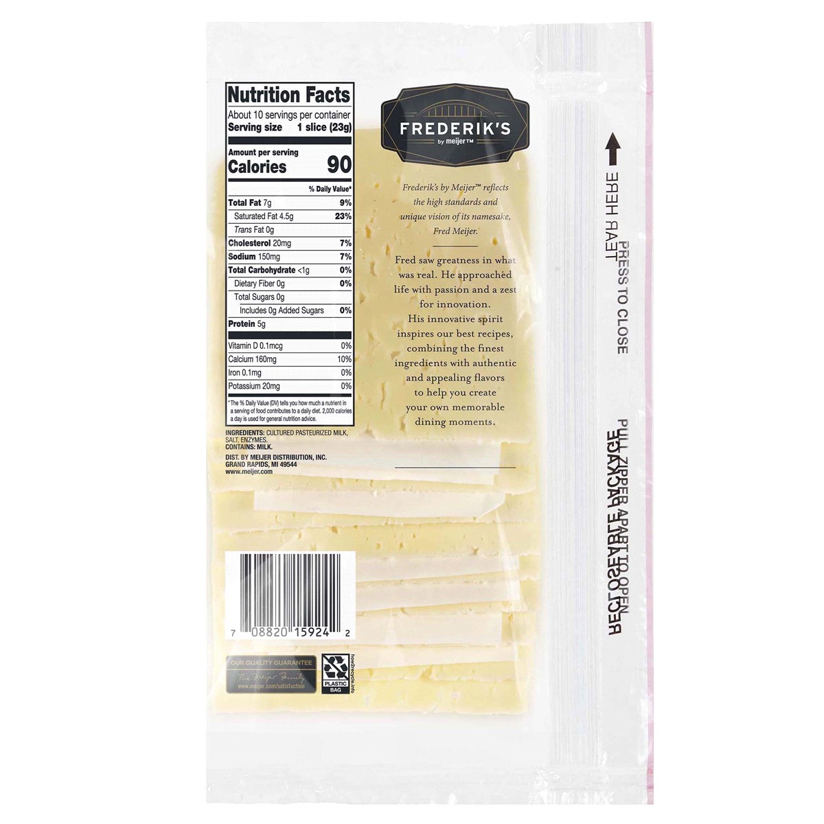 slide 2 of 2, FREDERIKS BY MEIJER Frederik's by Meijer Natural Havarti Cheese, 8 oz., 8 oz