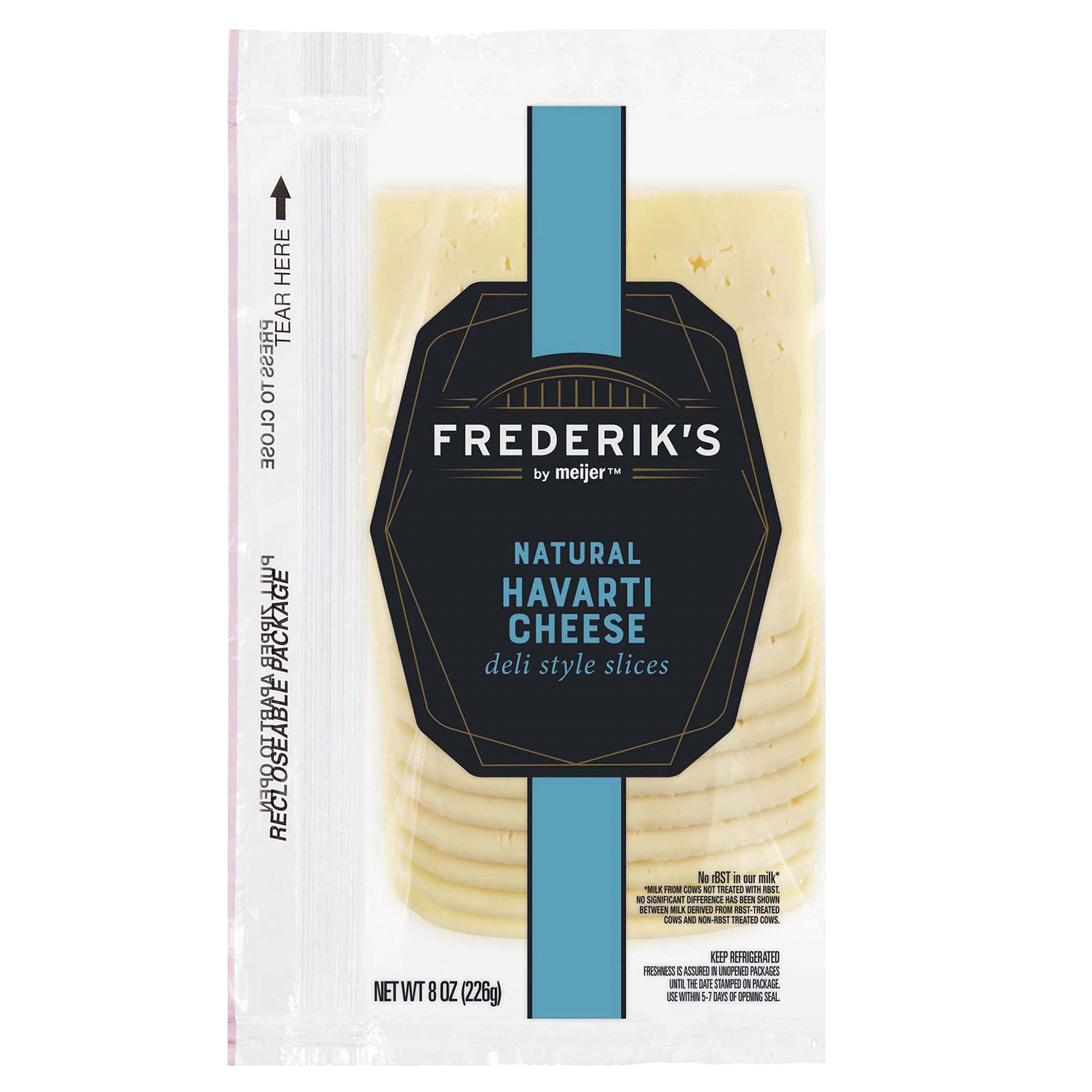 slide 1 of 2, FREDERIKS BY MEIJER Frederik's by Meijer Natural Havarti Cheese, 8 oz., 8 oz