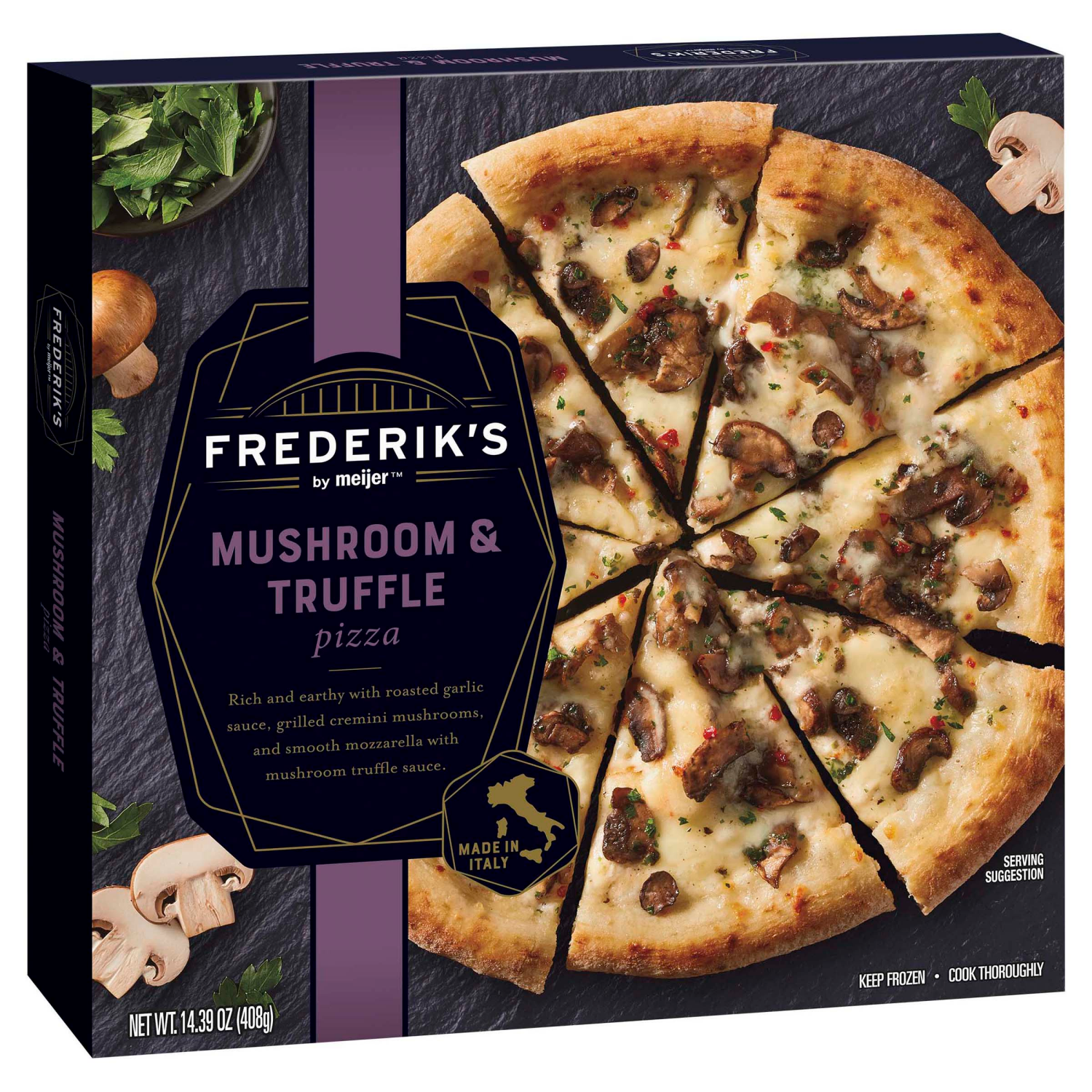 slide 4 of 5, FREDERIKS BY MEIJER Frederik's by Meijer Mushroom & Truffle Pizza, 14.39 oz
