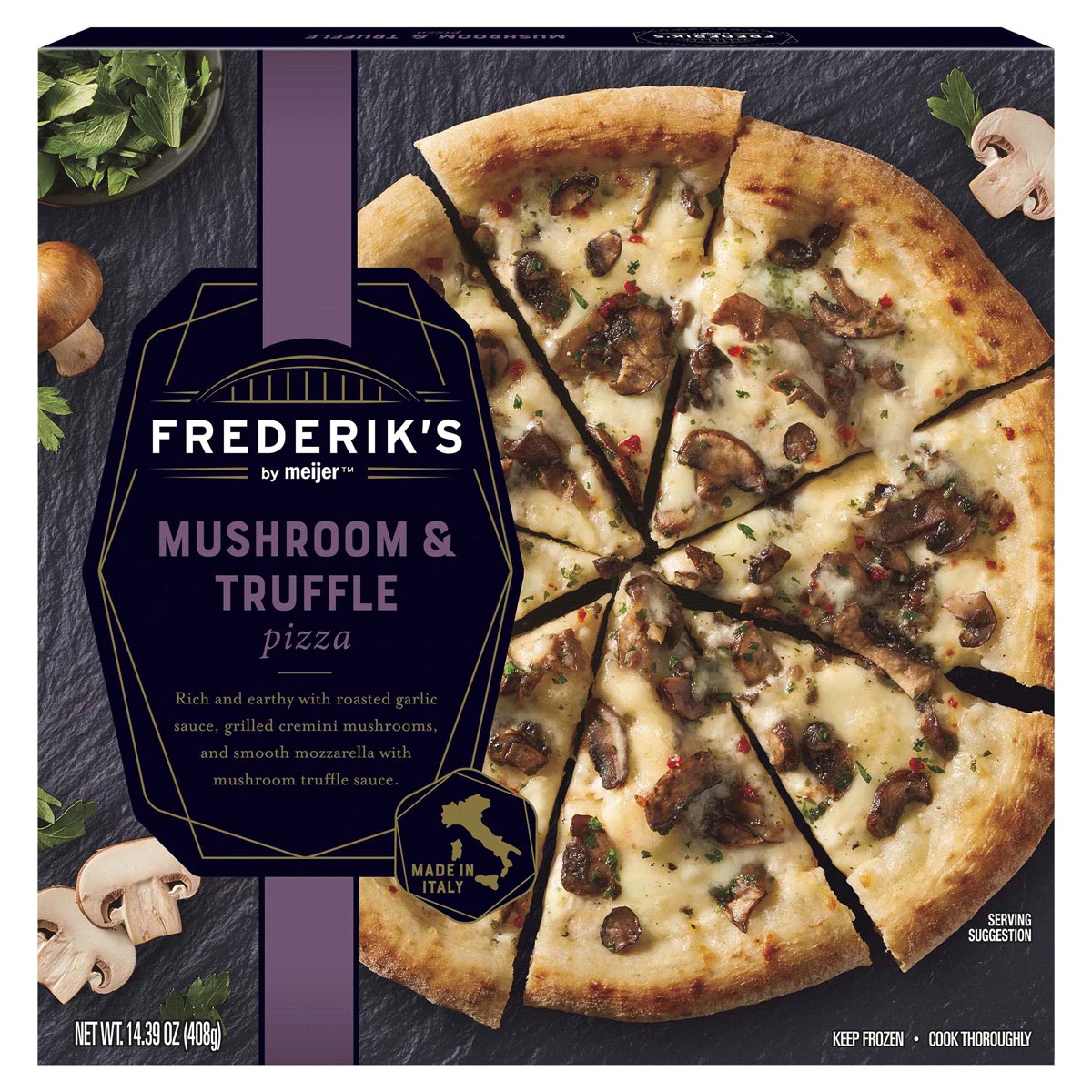 slide 1 of 29, FREDERIKS BY MEIJER Frederik's by Meijer Mushroom & Truffle Pizza, 14.39 oz