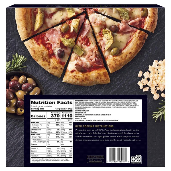 slide 20 of 29, Frederiks by Meijer Artichoke & Ham Pizza, 16.3 oz