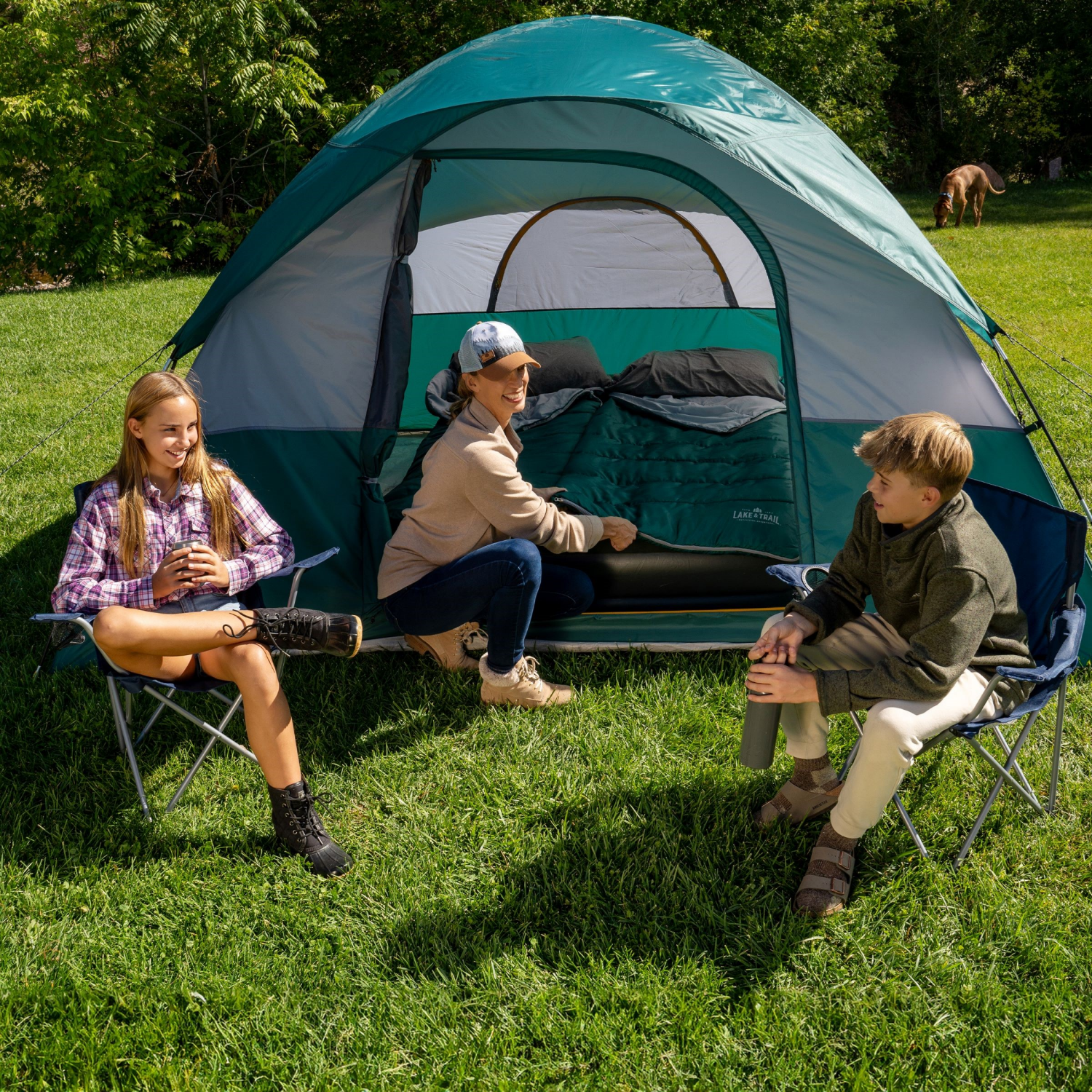 slide 3 of 7, Lake & Trail Highland Pine 6 Person Dome Tent, 1 ct