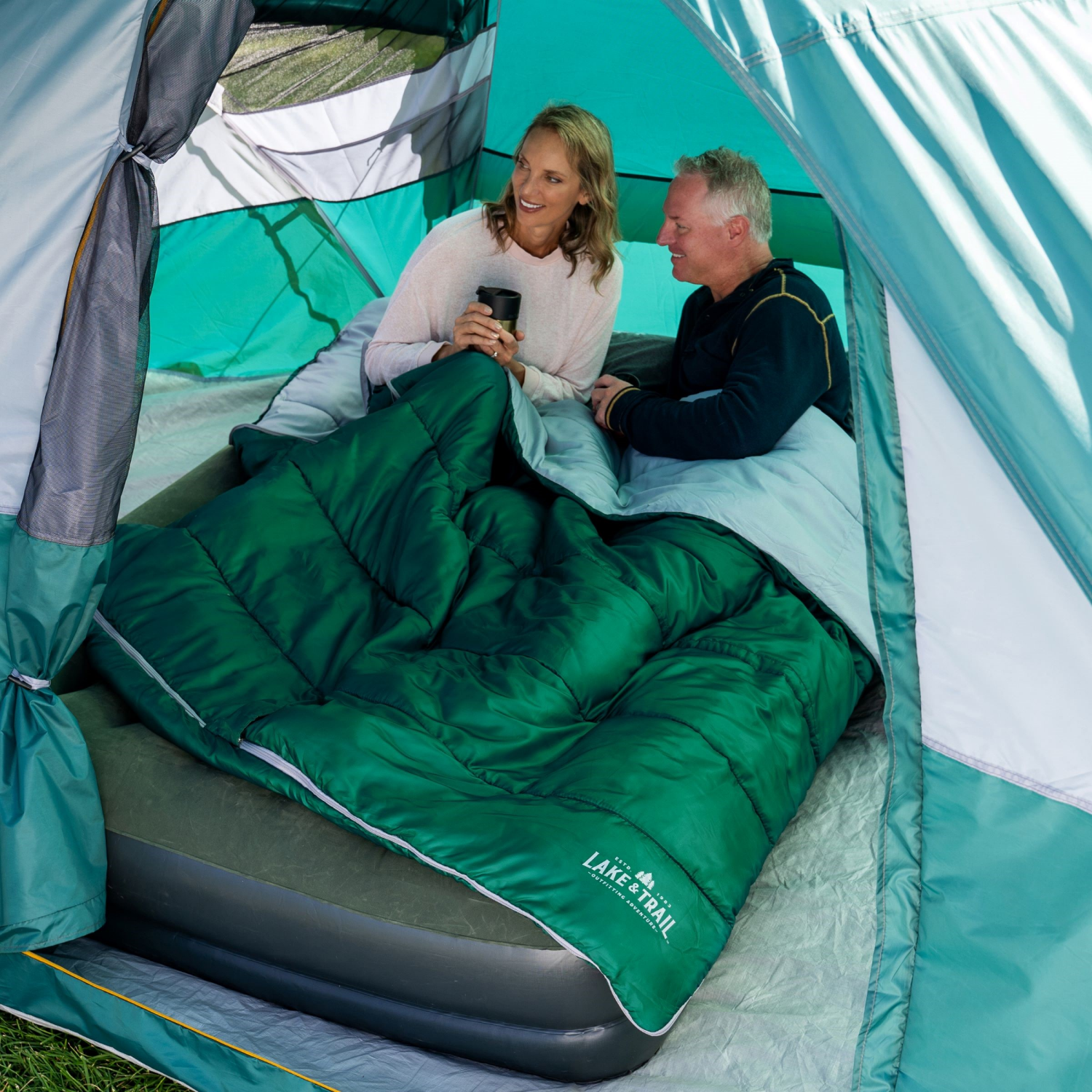 slide 7 of 8, Lake & Trail Haven 35F Double Sleeping Bag, 1 ct