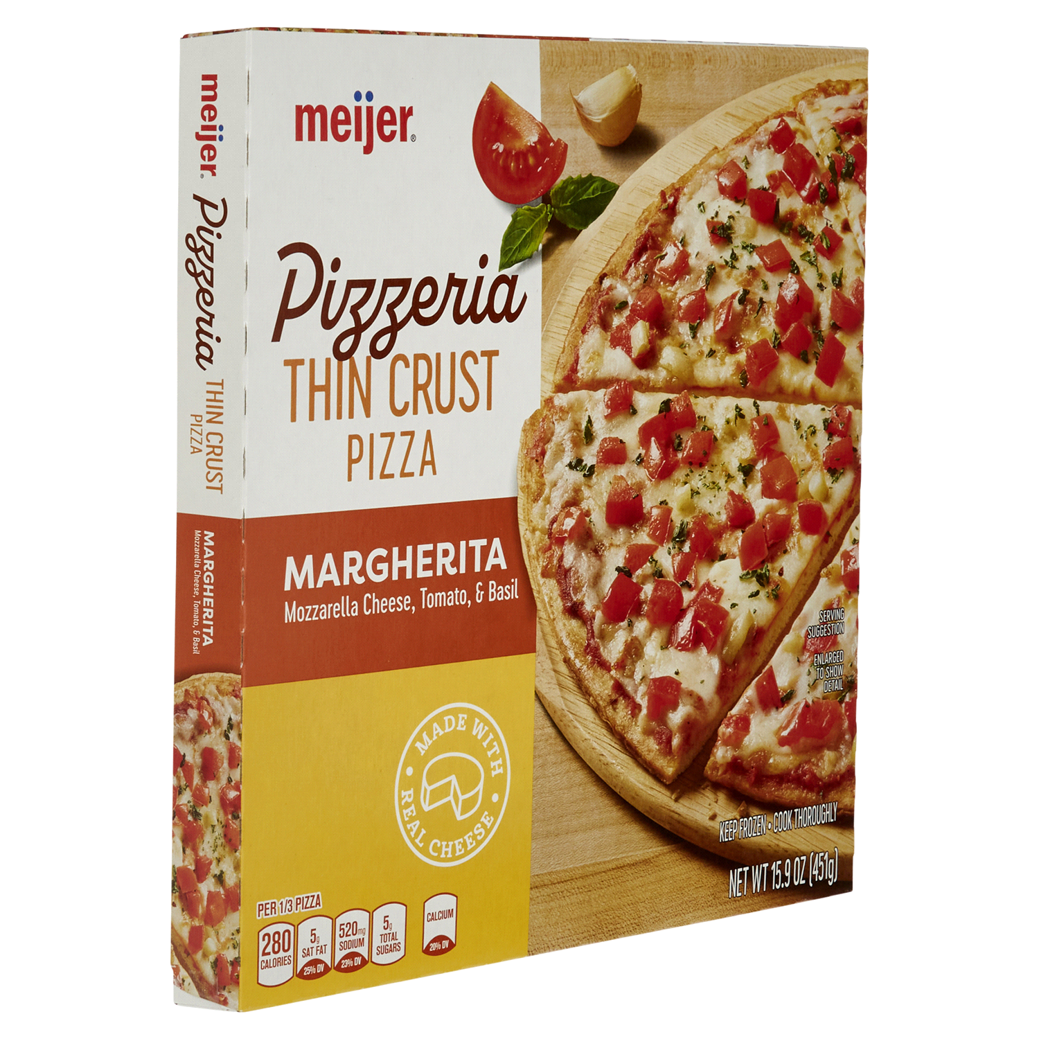 slide 4 of 5, Meijer Pizzeria Thin Crust Pizza, 15.9 oz