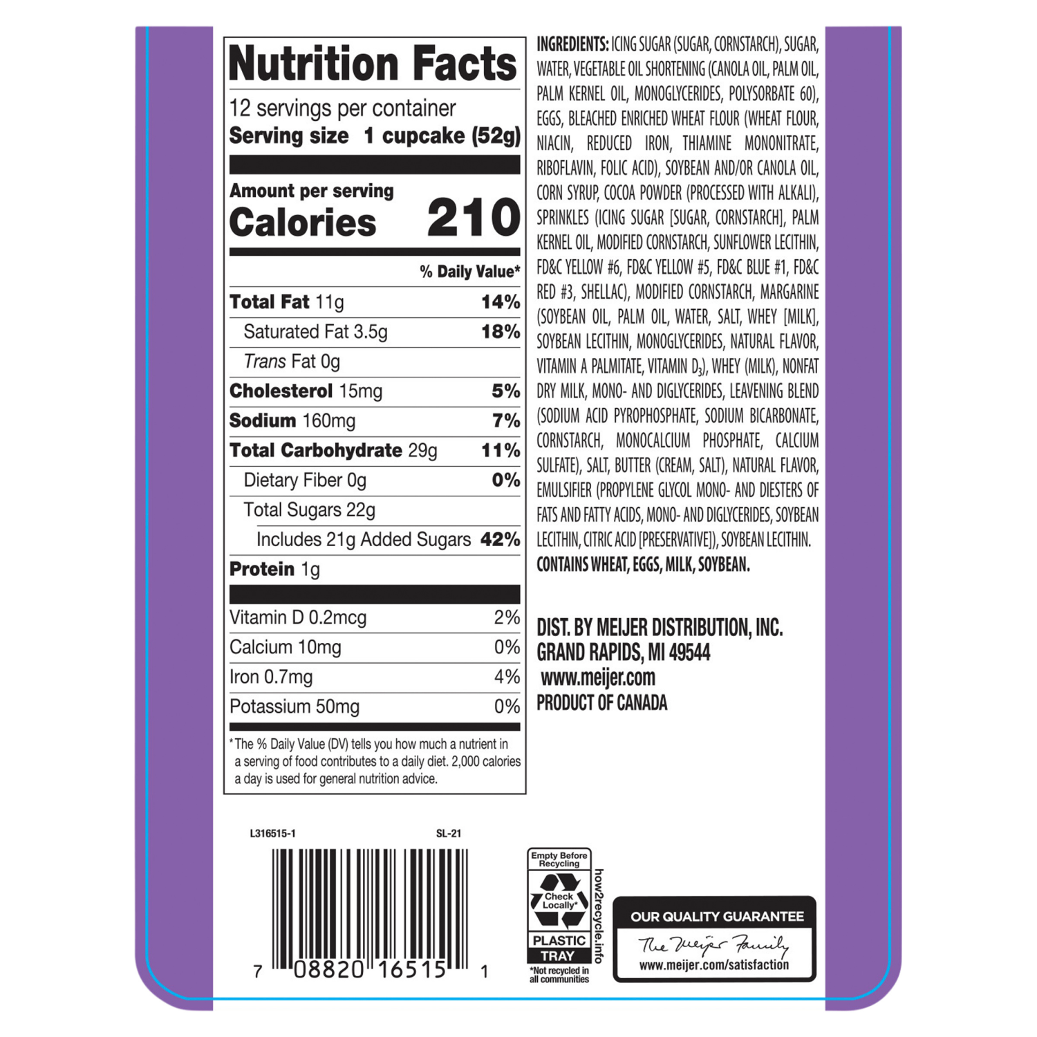 slide 3 of 4, FRESH FROM MEIJER Meijer Cupcakes, Vanilla / Chocolate /, 12 ct; 22 oz