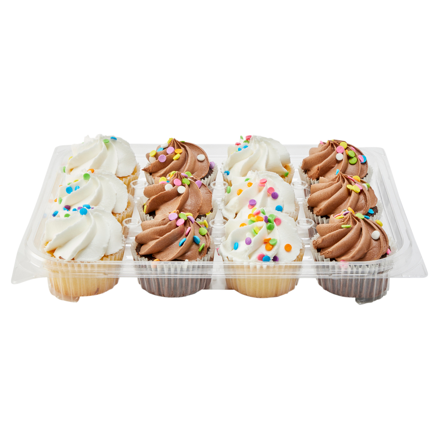 slide 4 of 4, FRESH FROM MEIJER Meijer Cupcakes, Vanilla / Chocolate /, 12 ct; 22 oz