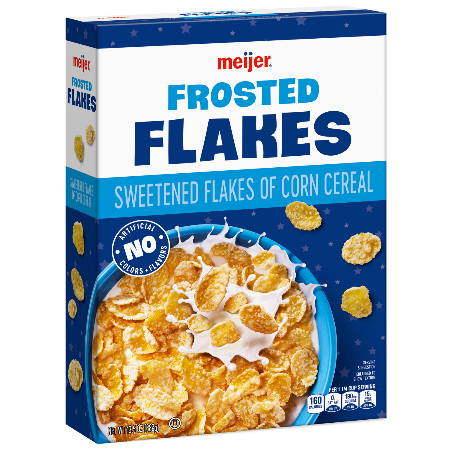slide 4 of 5, Meijer Frosted Flakes 13.5z, 19 oz