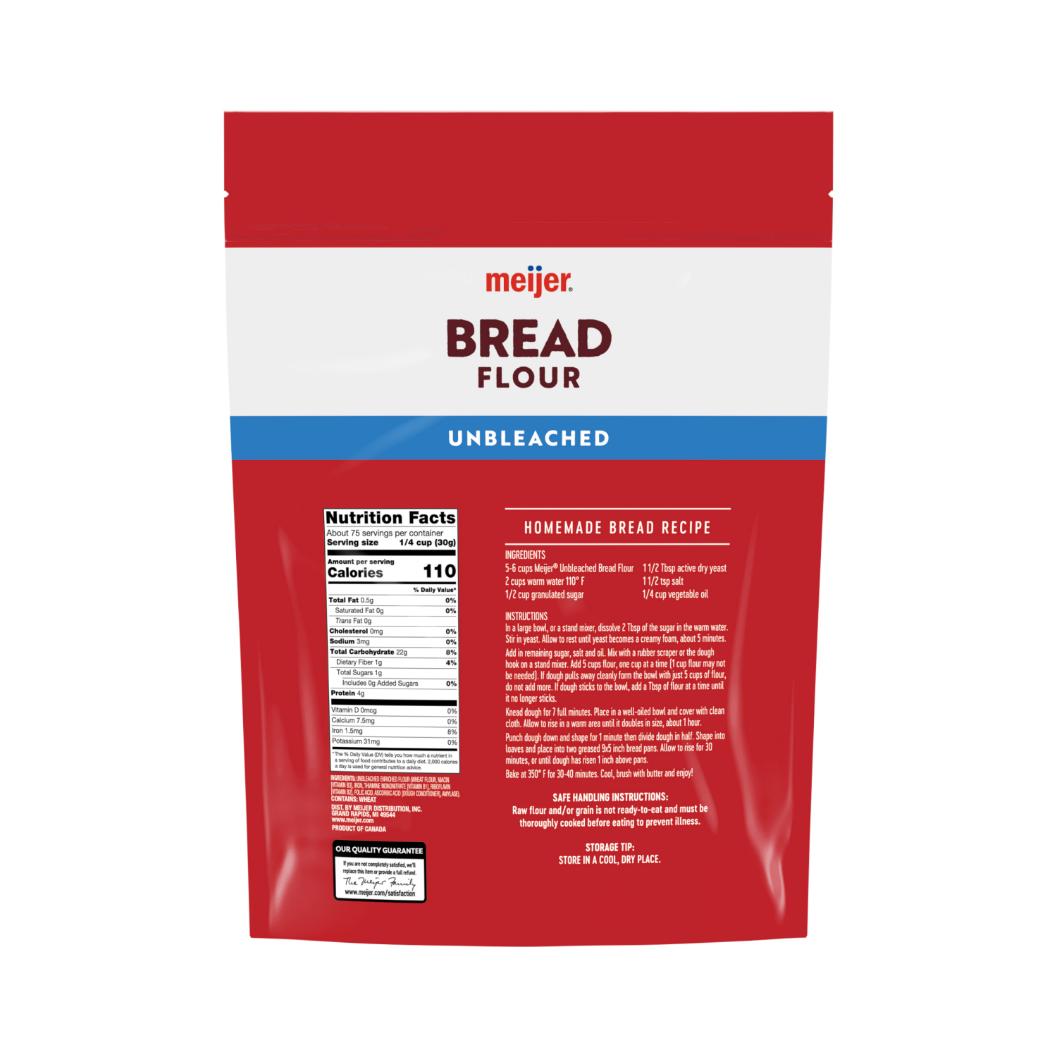 slide 2 of 4, Meijer Unbleached Bread Flour, 5 lb