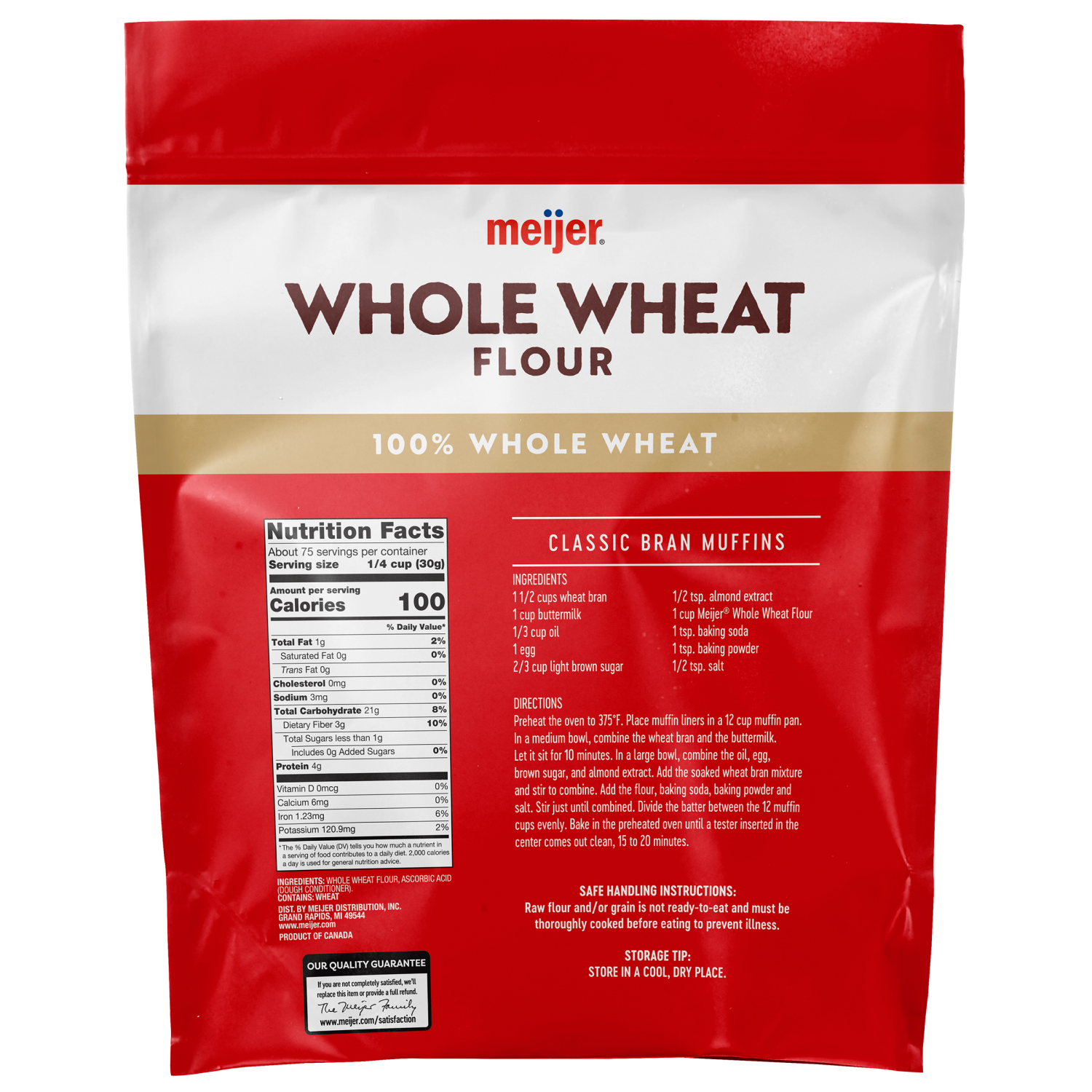 slide 2 of 3, Meijer Whole Wheat Bread, 5 lb