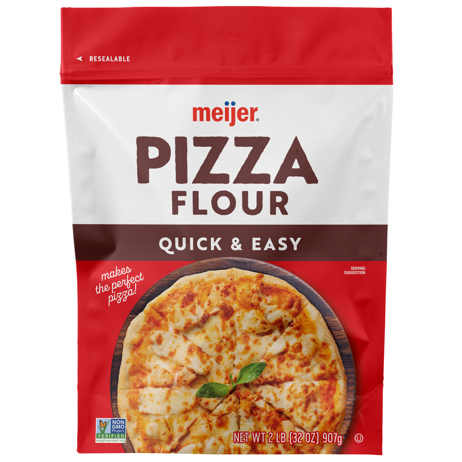slide 1 of 3, Meijer Pizza Flour, 32 oz