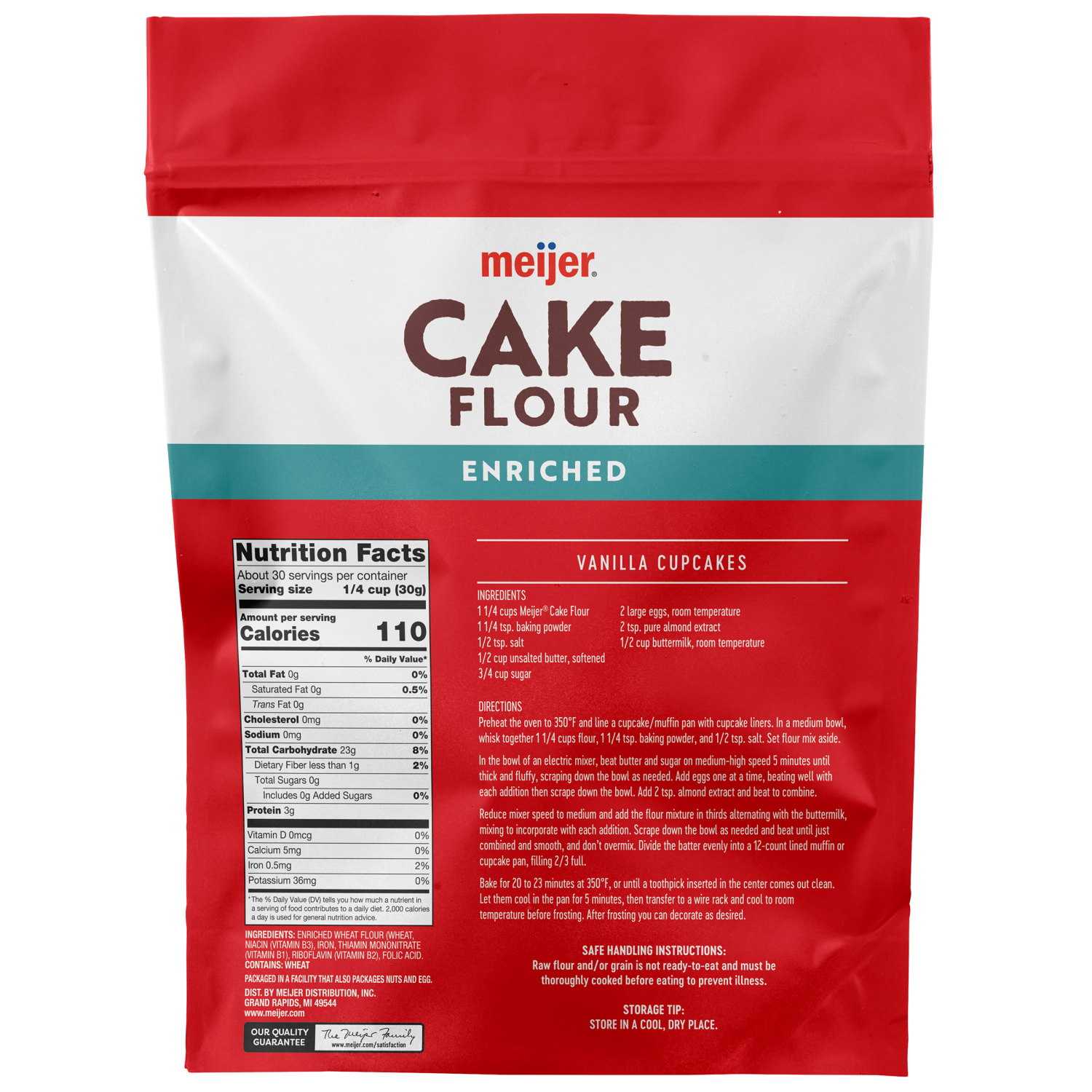 slide 2 of 3, Meijer Cake Flour, 32 oz