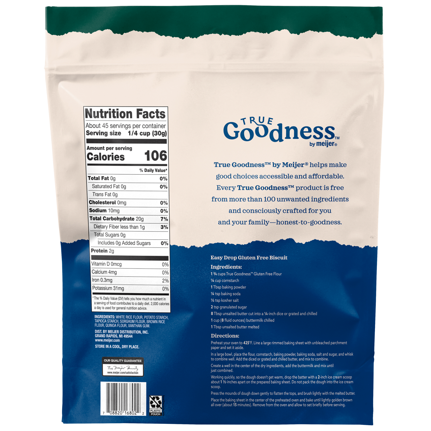 slide 2 of 2, True Goodness All-Purpose Flour, Gluten Free, 48 oz, 48 oz